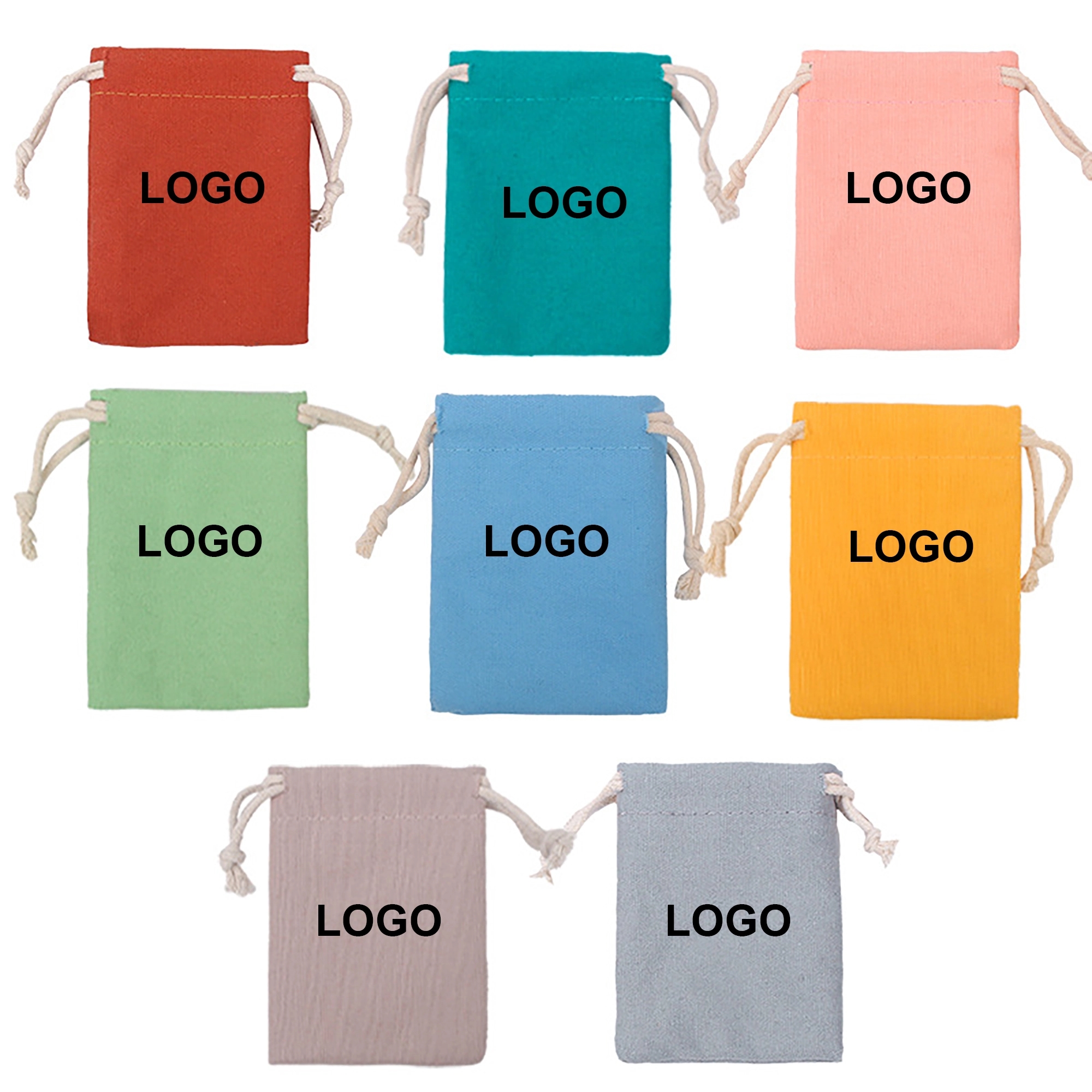 Cotton Drawstring Jewelry Bag 3