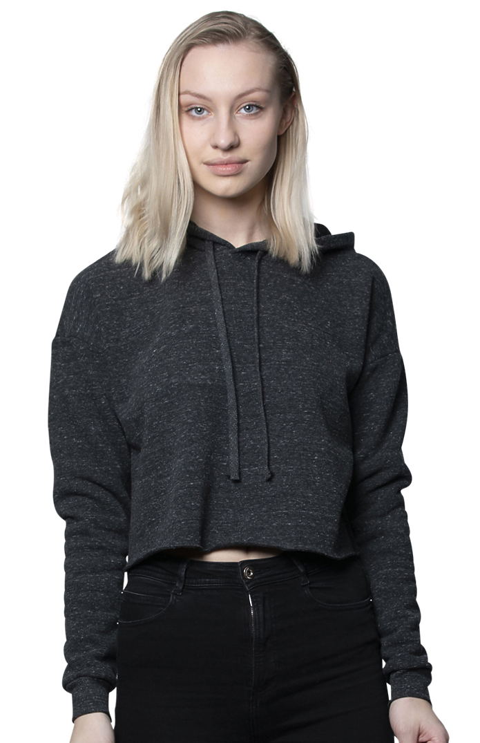 Women's eco Triblend Fleece Crop Hoodie 2