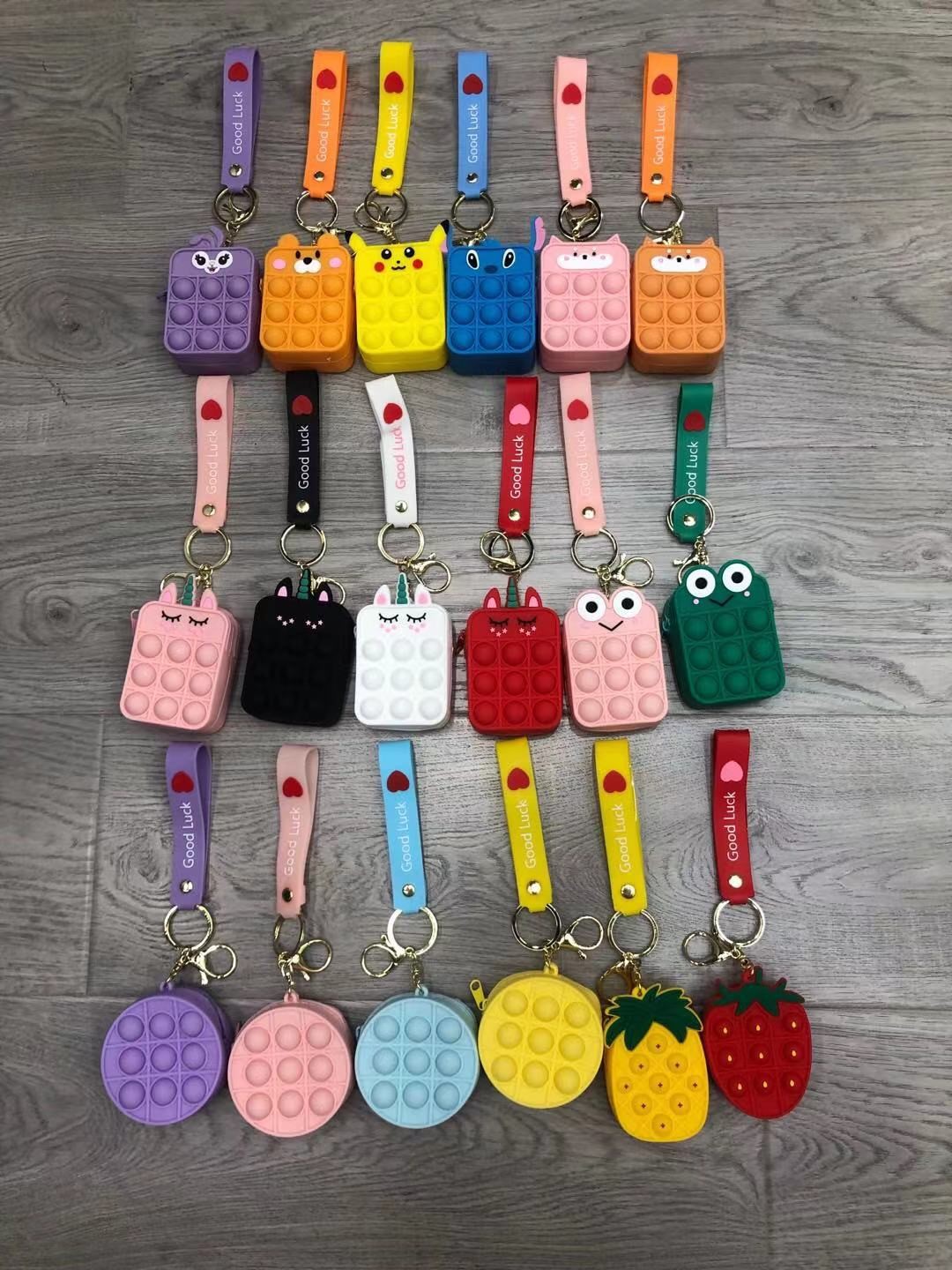 Push Pop Bubble Fidget Toy Silicone Coin Purse 4