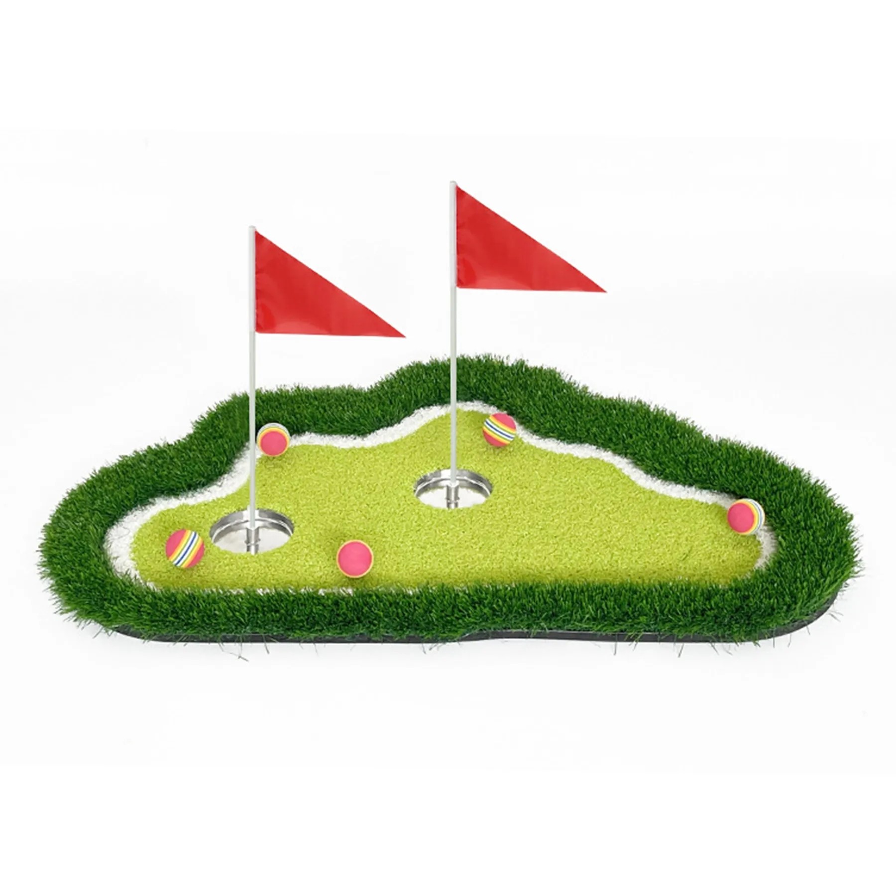 Cloud Shape Floating Golf Putting Green, custom sports ball with logo imprint 2