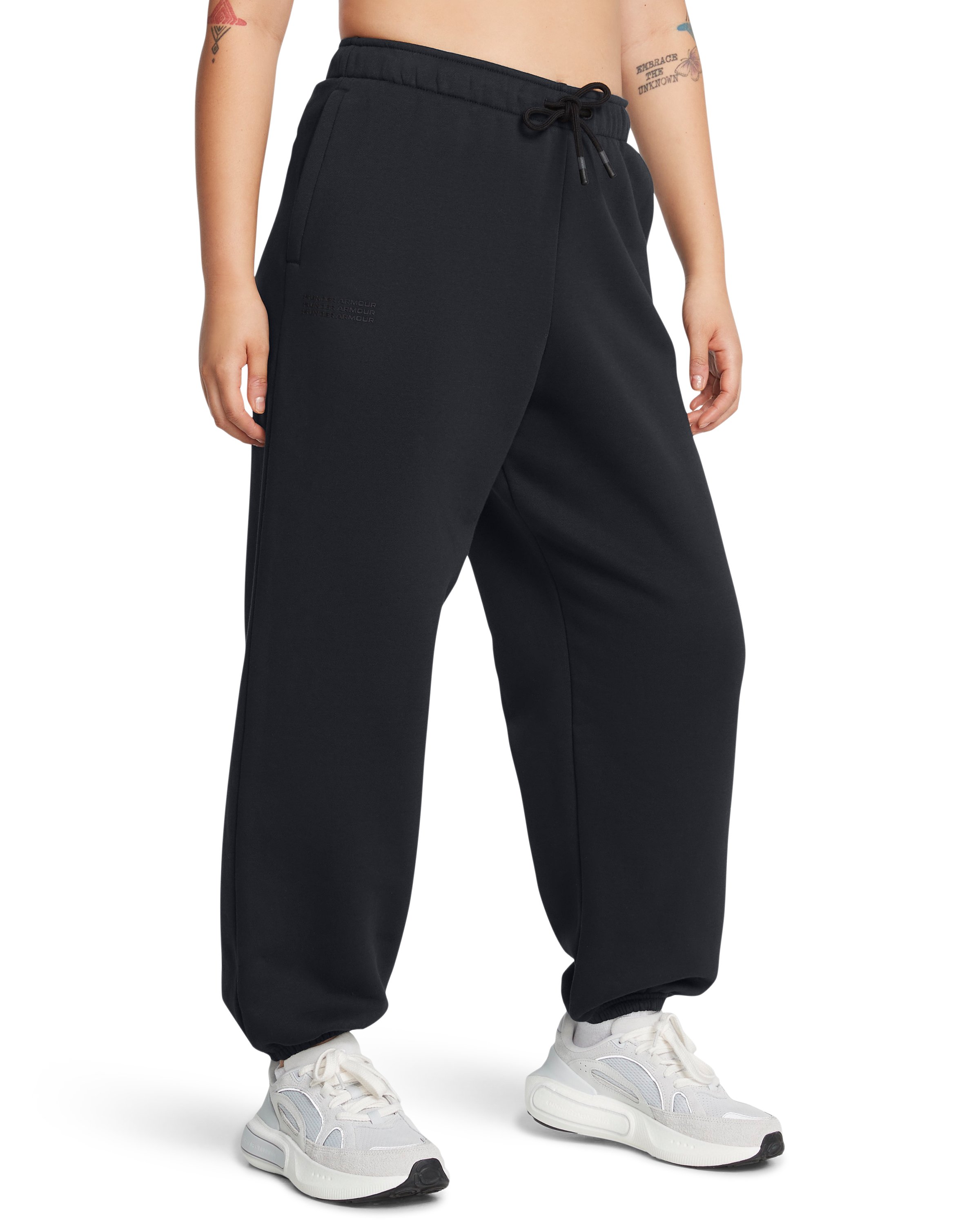 UA Icon Fleece Wordmark Women's Oversized Pants 4