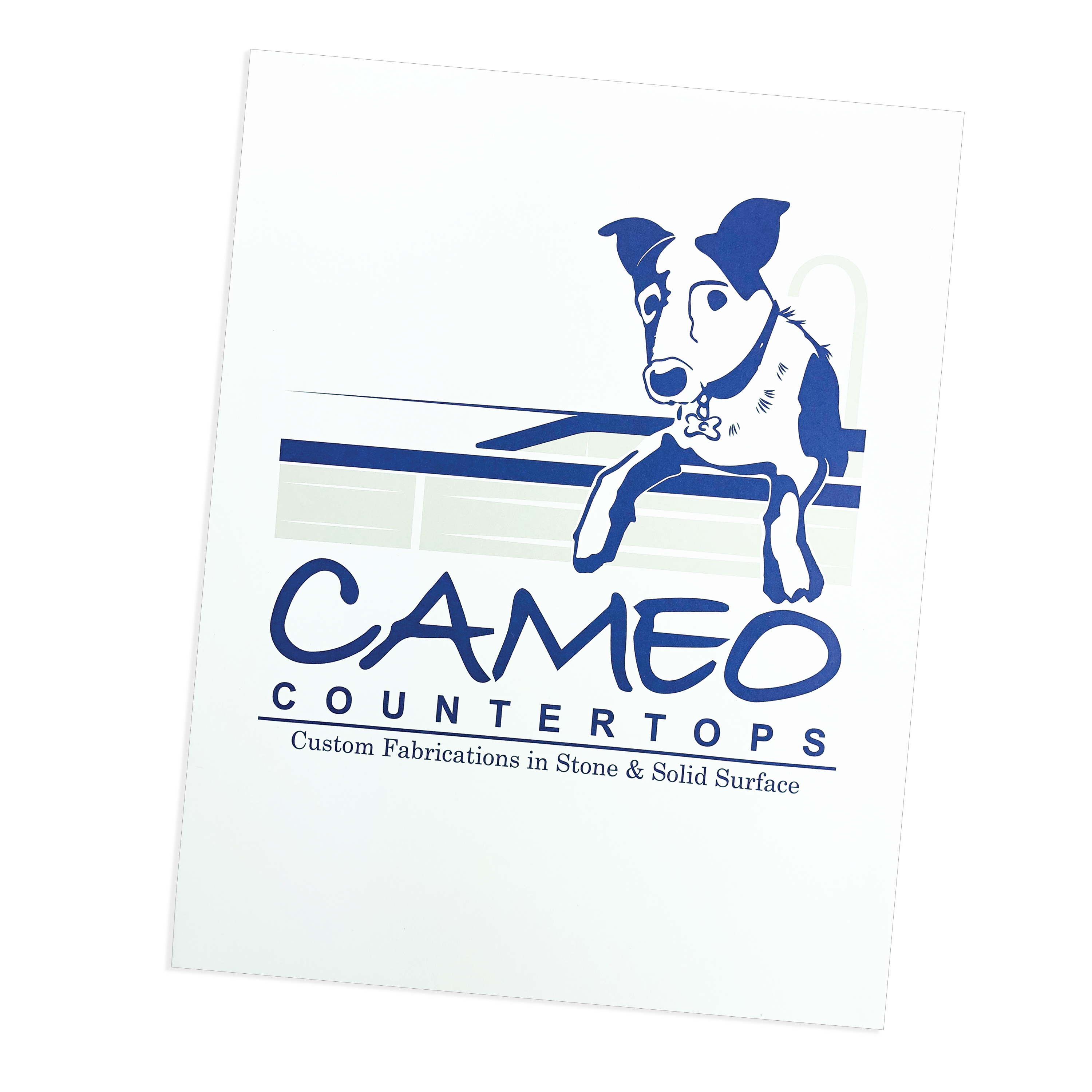 Quick Ship Pocket Folder Printed Two PMS Colors 17