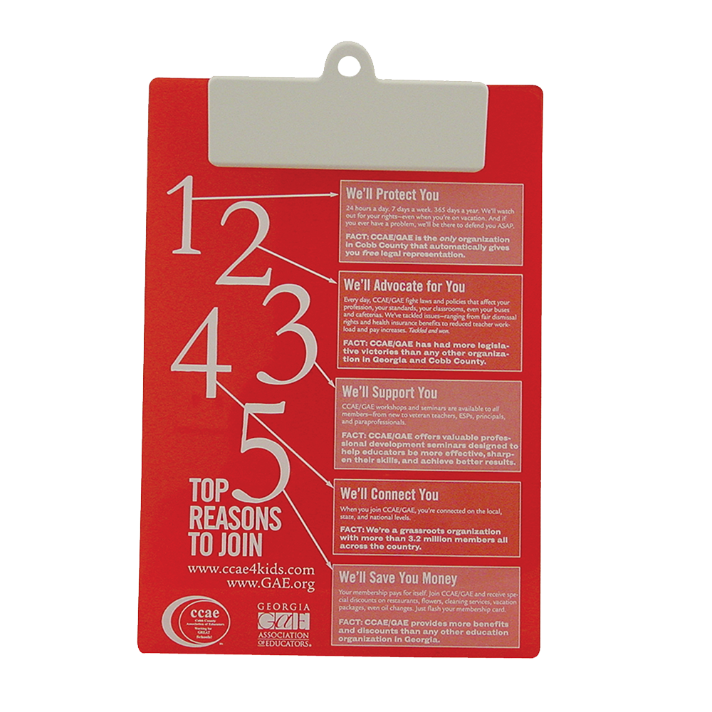 Dolton Letter Size Clipboard with Rectangle Clip