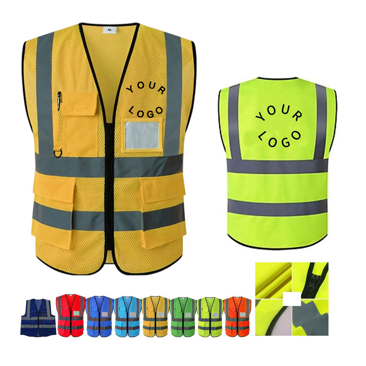 Polyester Reflective Vest for Running or Cycling 9