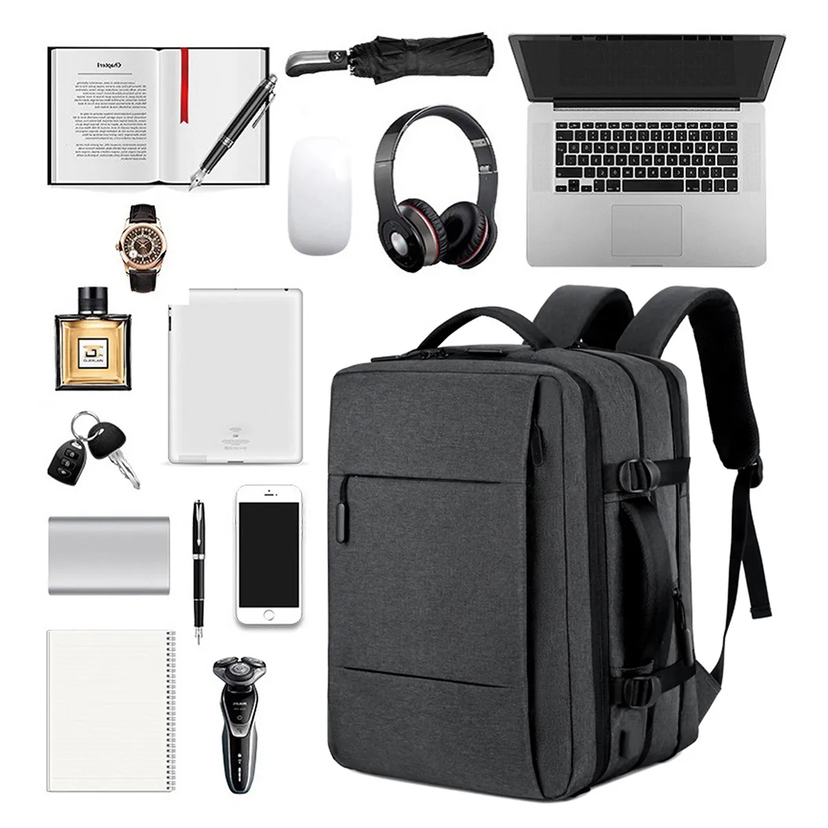 29 L Large Expandable Waterproof Business Travel Backpack 3