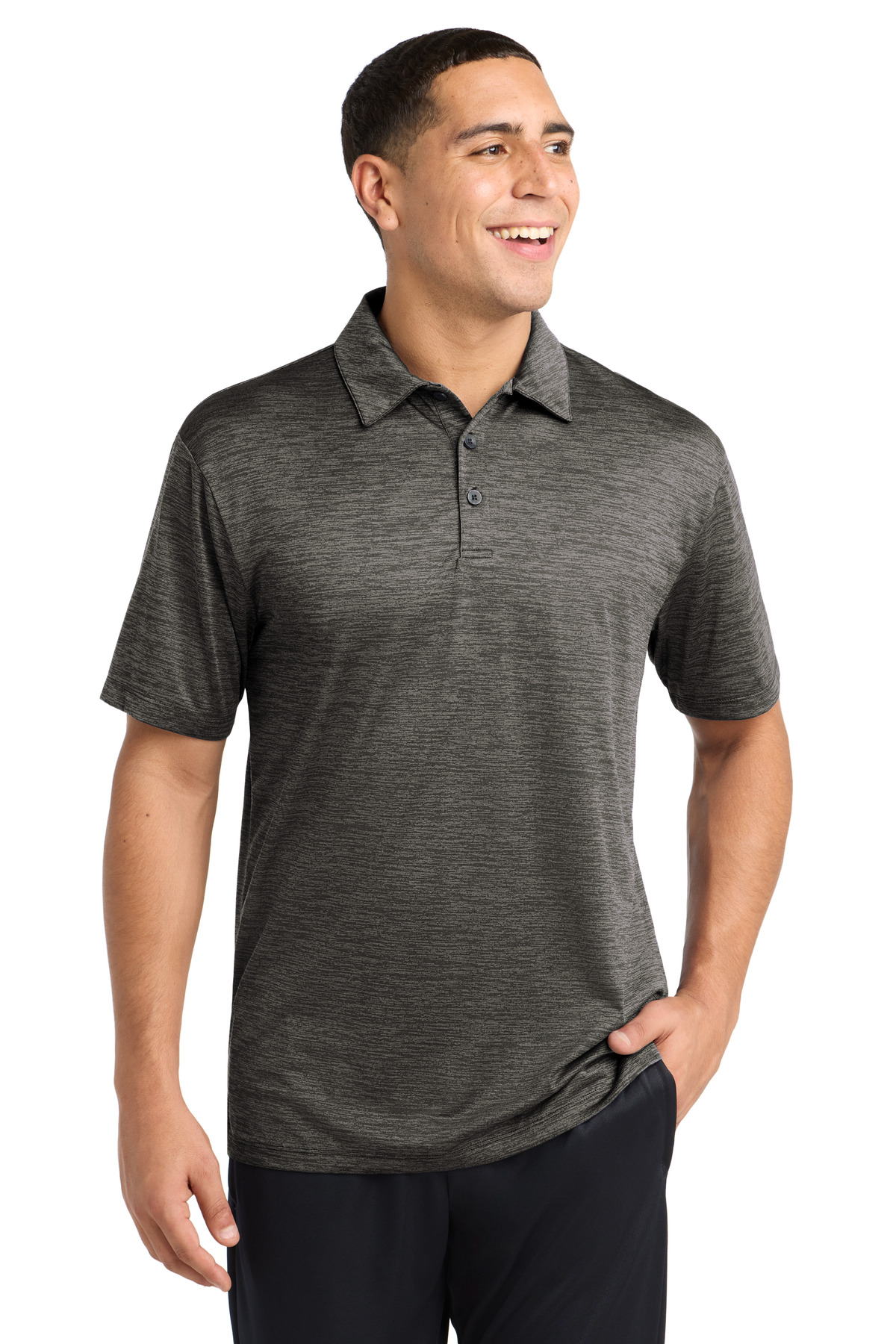 Sport-Tek PosiCharge Electric Heather Polo. ST590 72