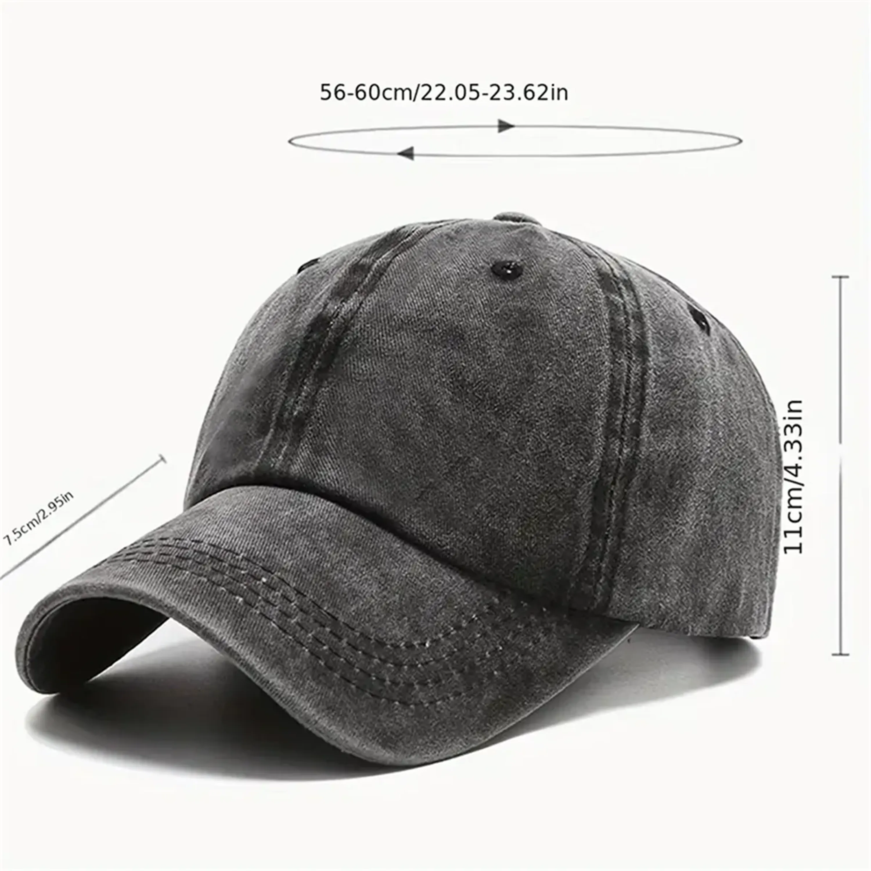 Soft Washed Vintage Adjustable Baseball Cap 4