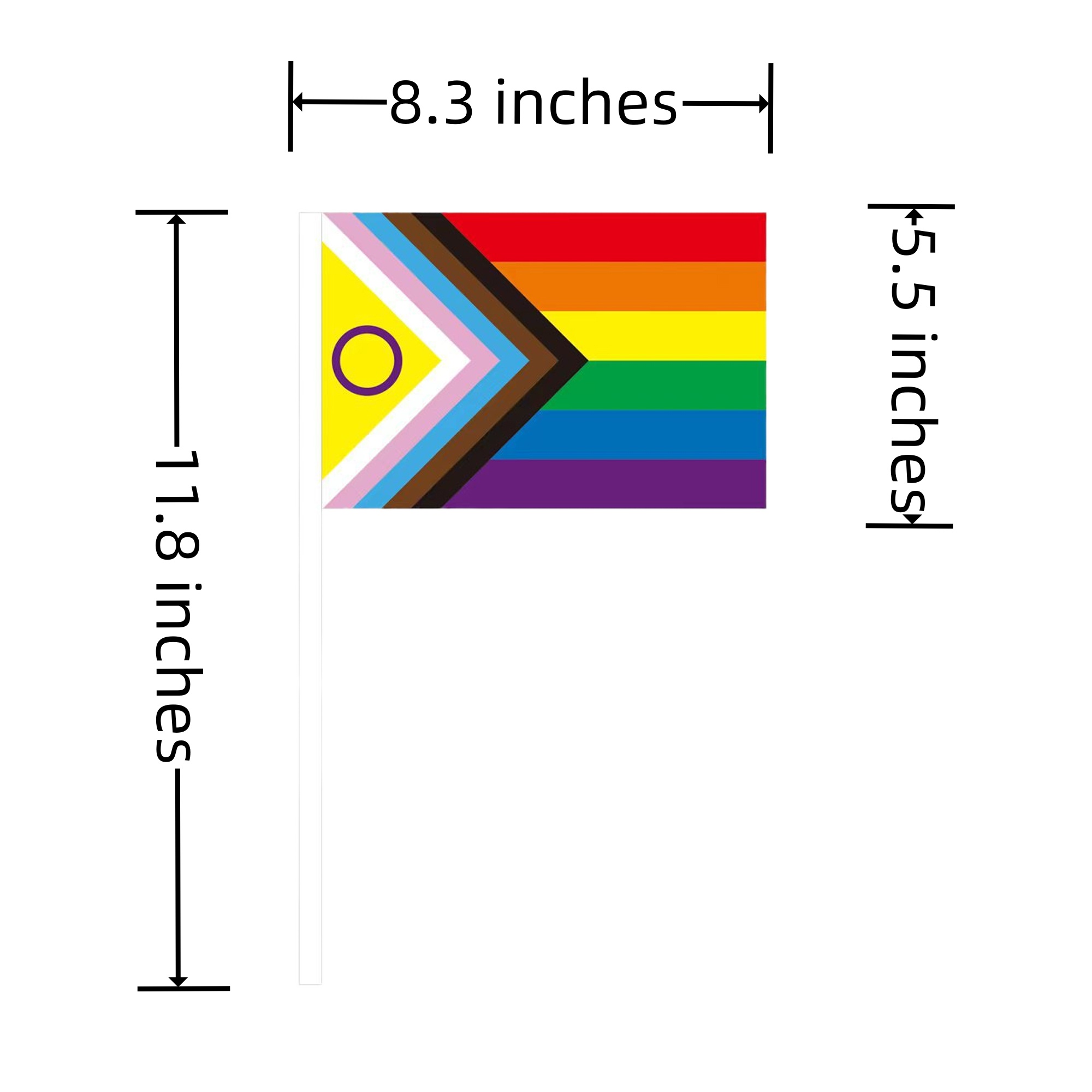 5x8in Custom Hand-held Flags MOQ10 1