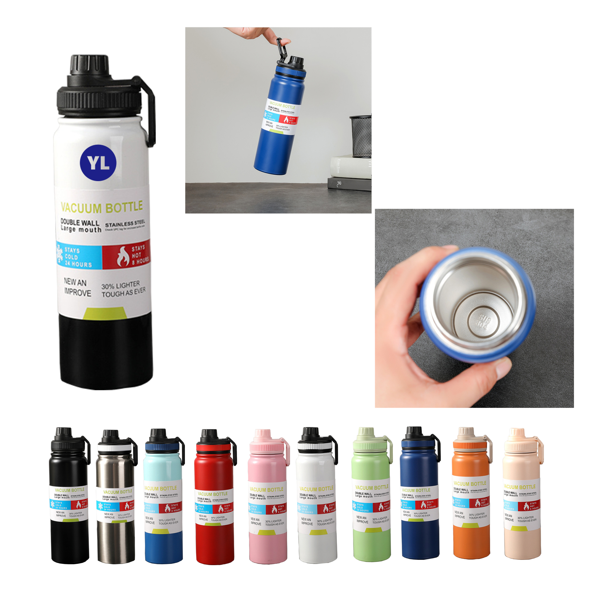 Stylish Thermos Cup With 304 Stainless Steel Inner Layer 2