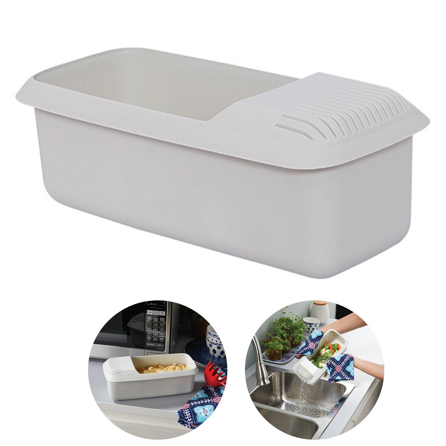 Food Grade Plastic Kitchen Draining Colander Strainer 4