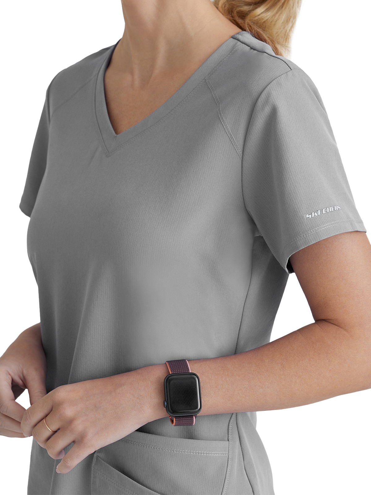 Skechers - Women's Three-Pocket Curved V-Neck Breeze Scrub Top 74