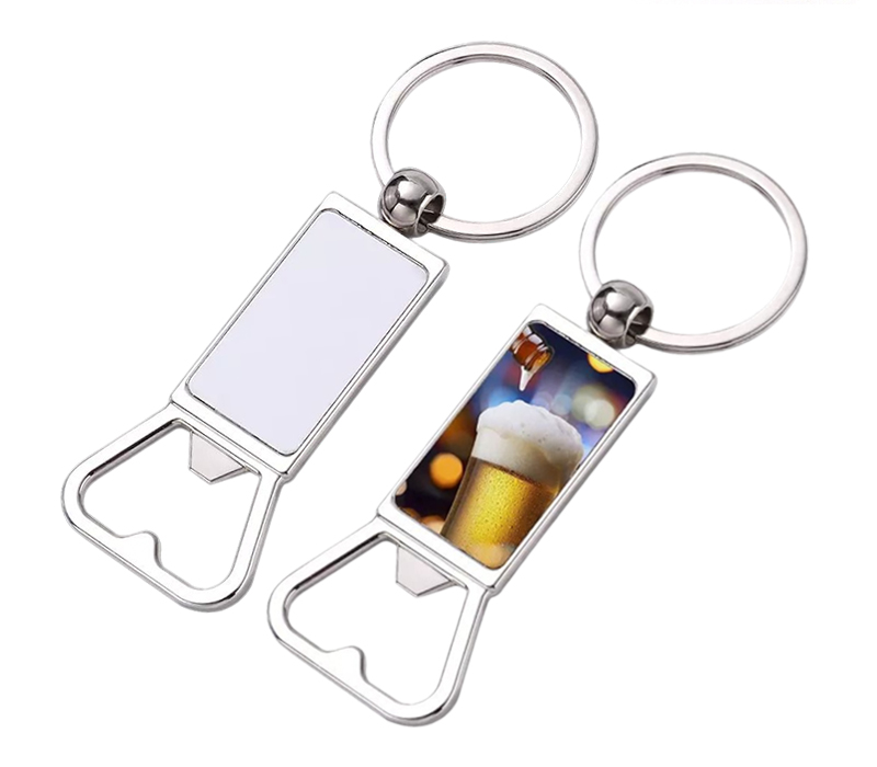 Slim Metal Bottle Opener Keychain 2