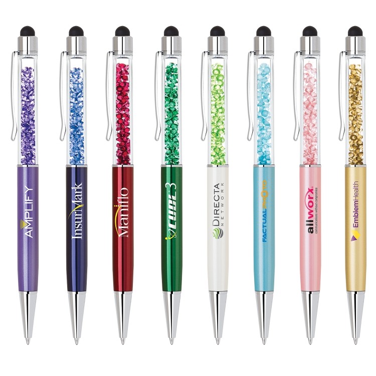 Color Crystal Stylus Pen Combo