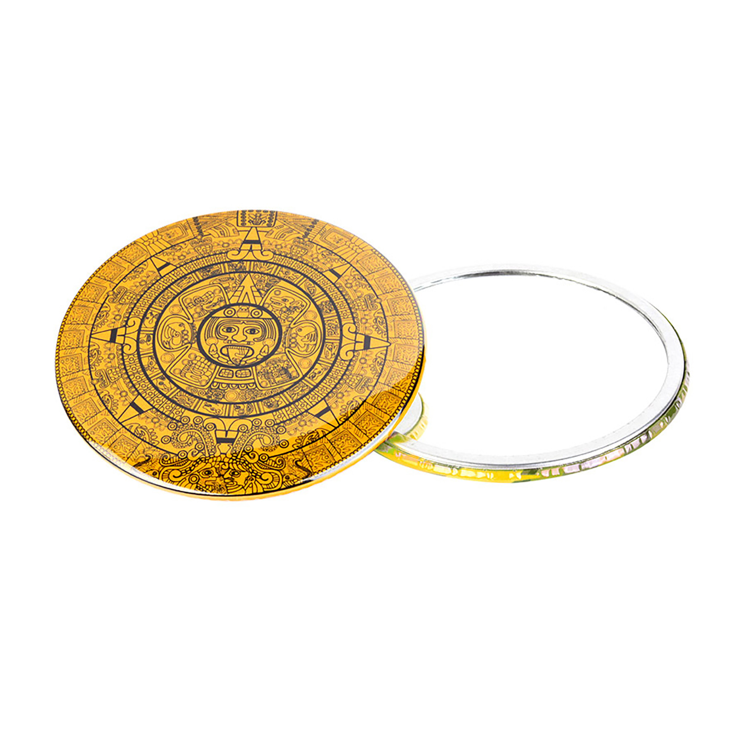 3.5" Circle Pocket Mirror Button 4