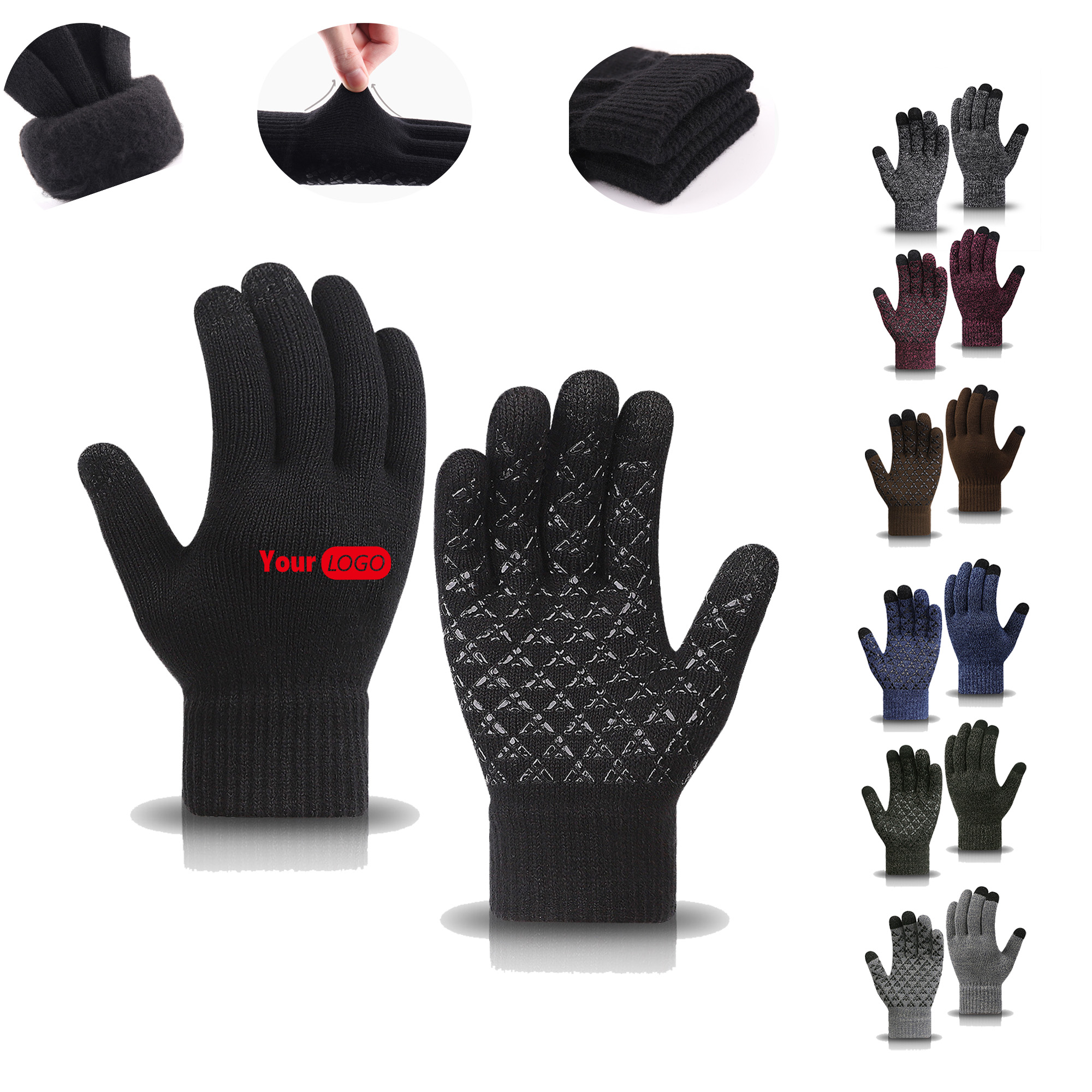 Winter Warm Knitted Touchscreen Gloves 6