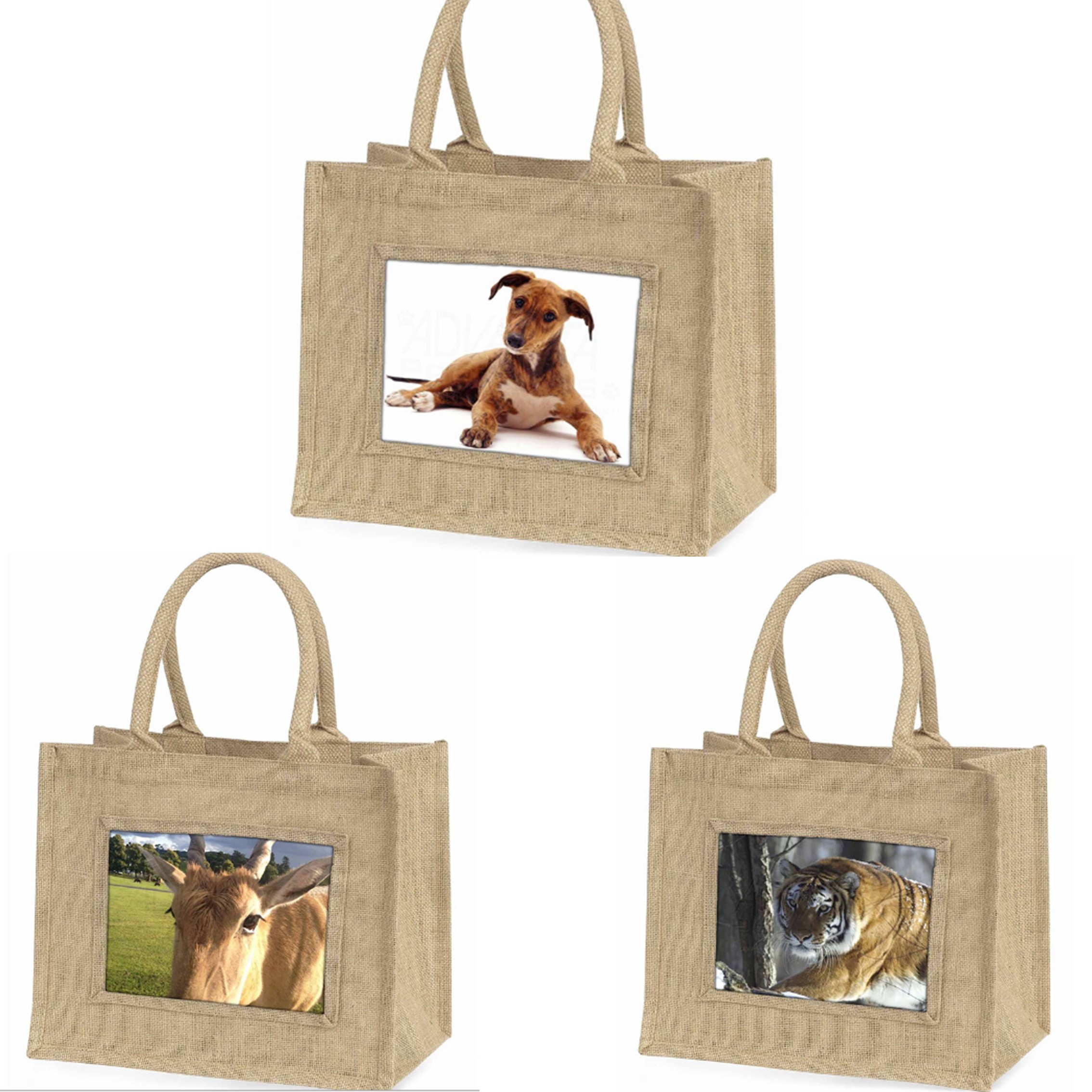 Customized Color Printing Logo Jute Sublimation Tote Bag, custom tote bag with logo imprint 3