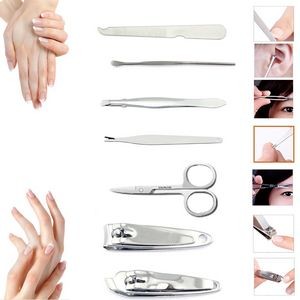 Cross Stripes Surface 7 Pieces Manicure Set 6