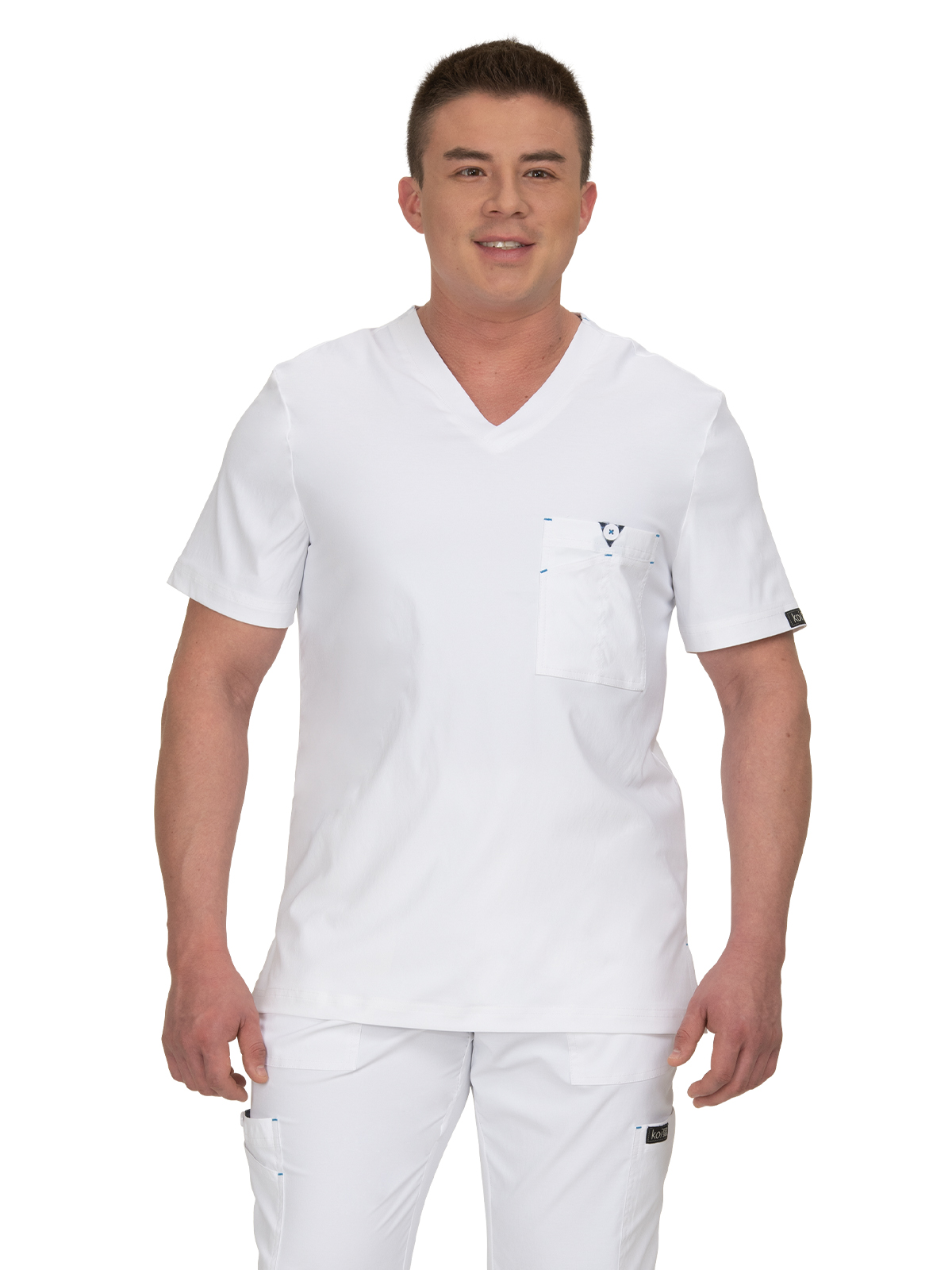koi - Basics - Men's One-Pocket V-Neck Tuck-In Bryan Top 11