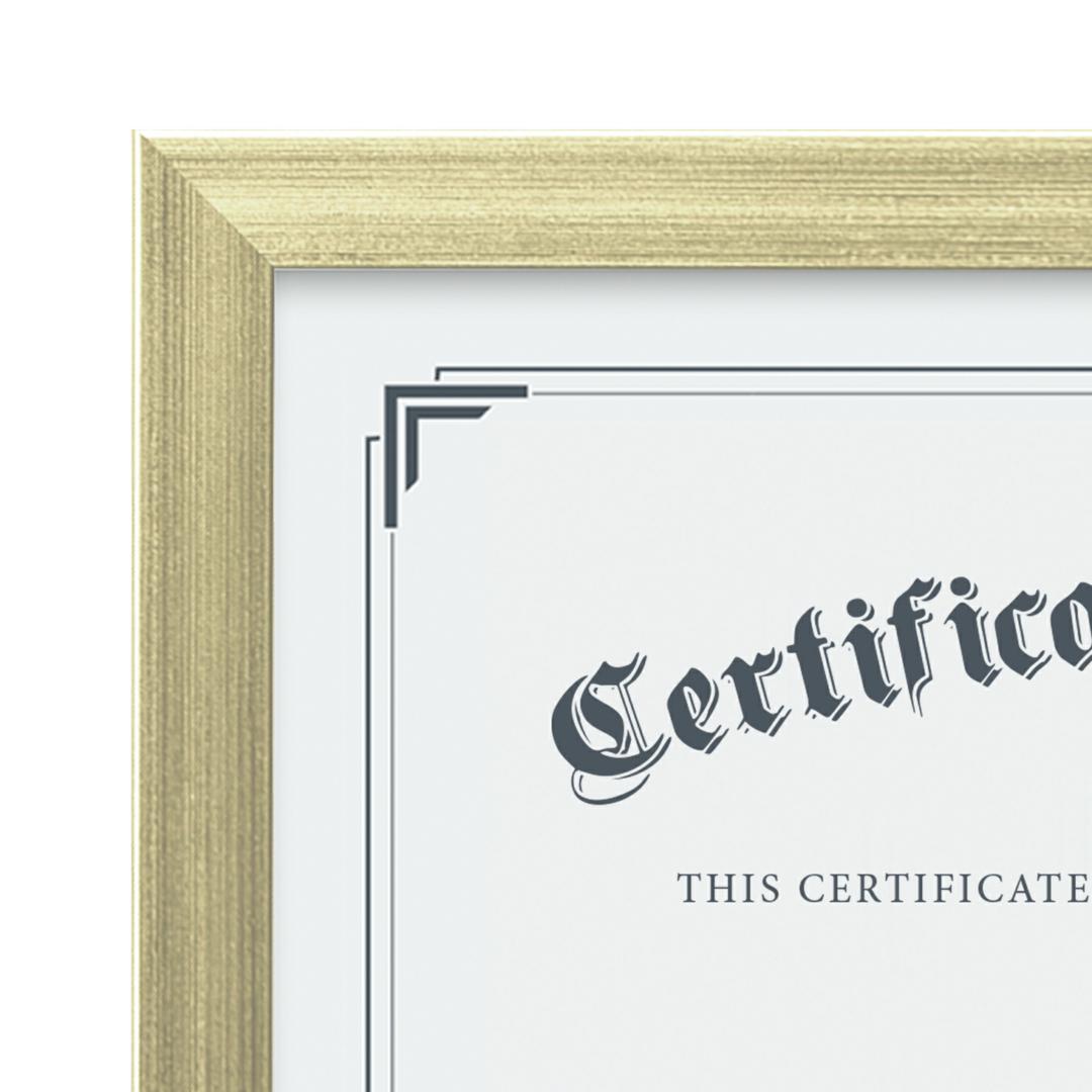 Calais Certificate Frame - Gold 4