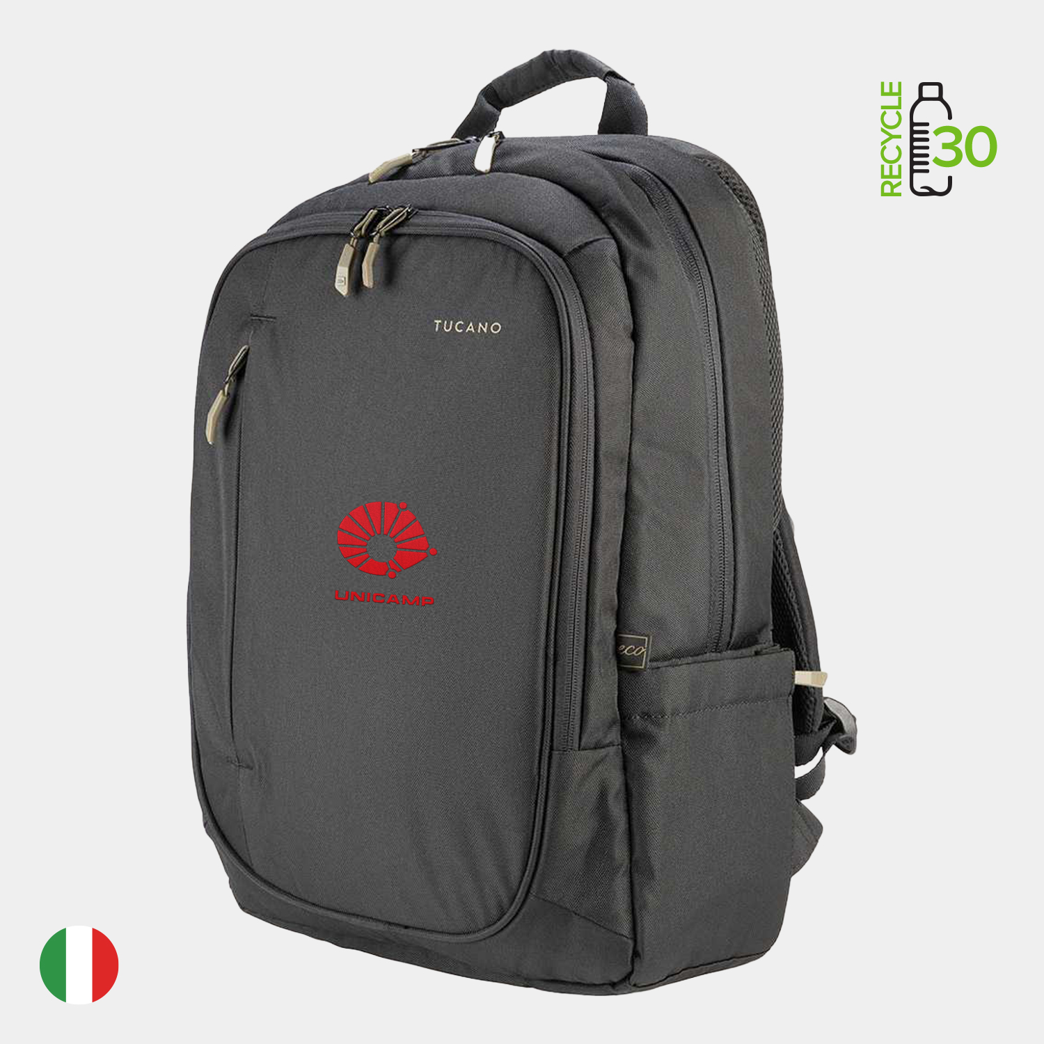 TUCANO® - Italy BIZIP Recycled Anti-Gravity System Executive Backpack 6