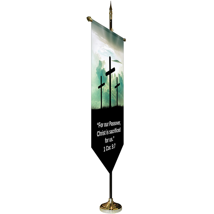 36" x 60" Premium Gonfalon 7' Kit / V-Cut 3