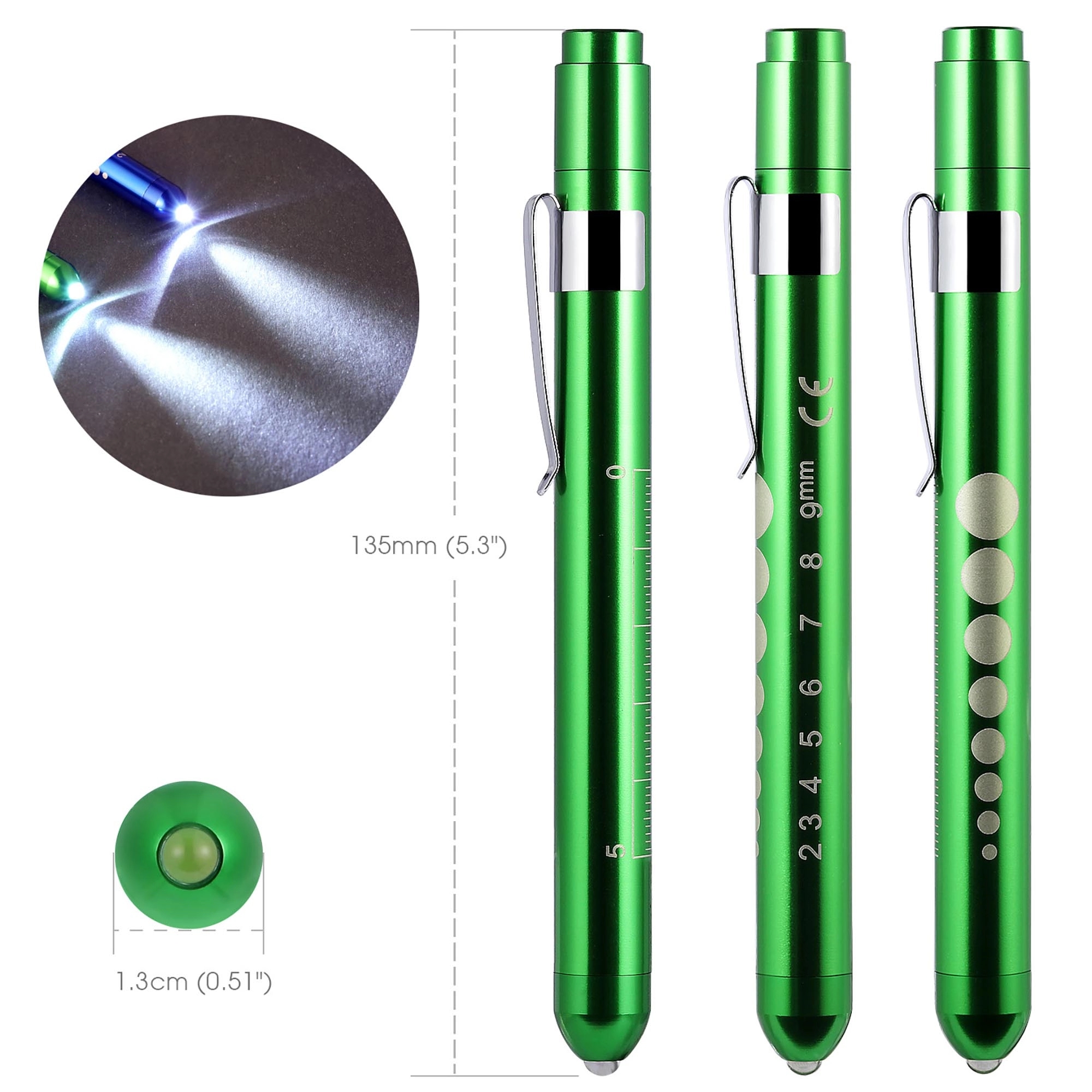 Medical Nurse Penlight With Pupil Gauge 5