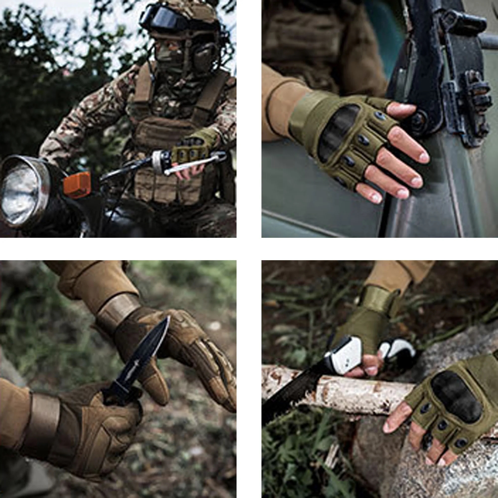 Non-Slip Wear-Resistant Half-Finger Tactical Gloves 2