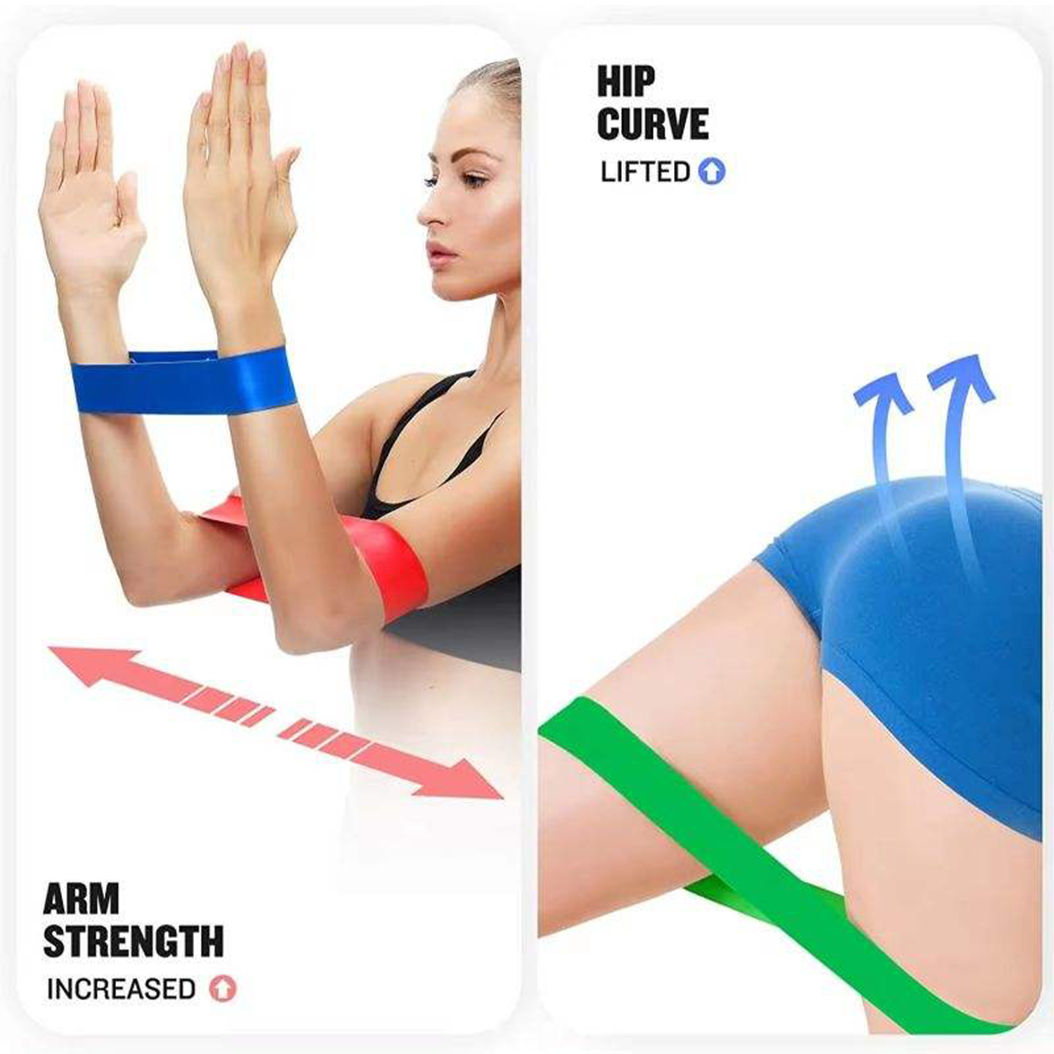 5 Piece TPE Yoga Resistance Bands Set 8