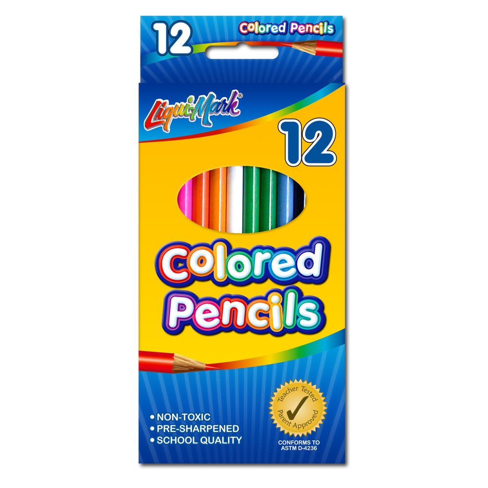 Colored Pencils - 12 Count Pre-sharpened 2