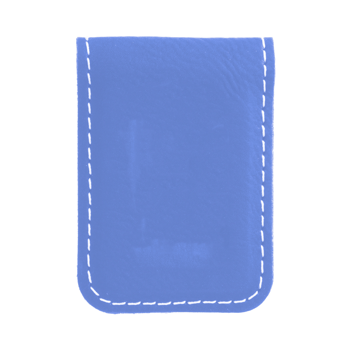Blue & Silver Leatherette Money Clip 3