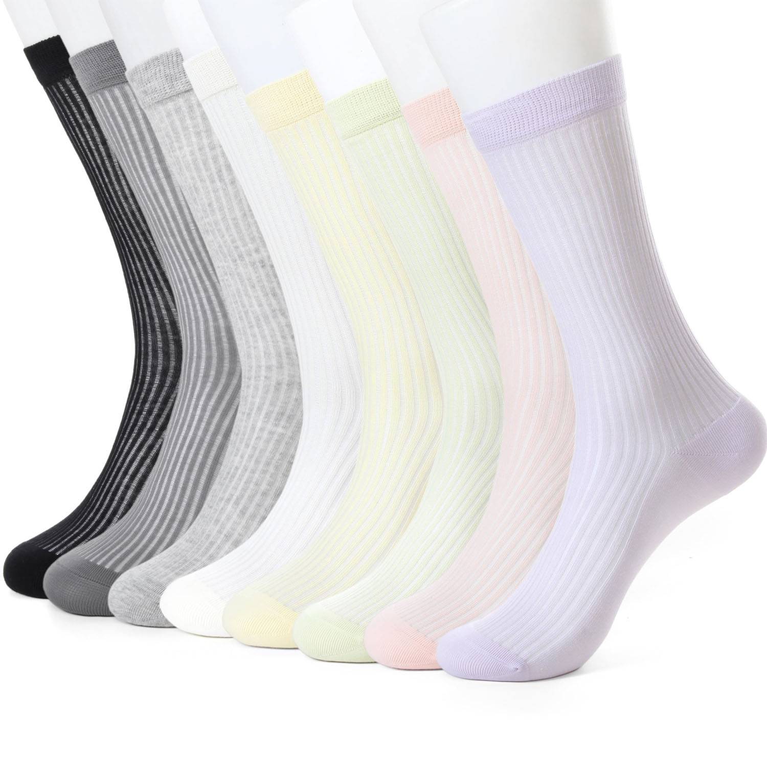 Colored Cushioned Crew Socks 5