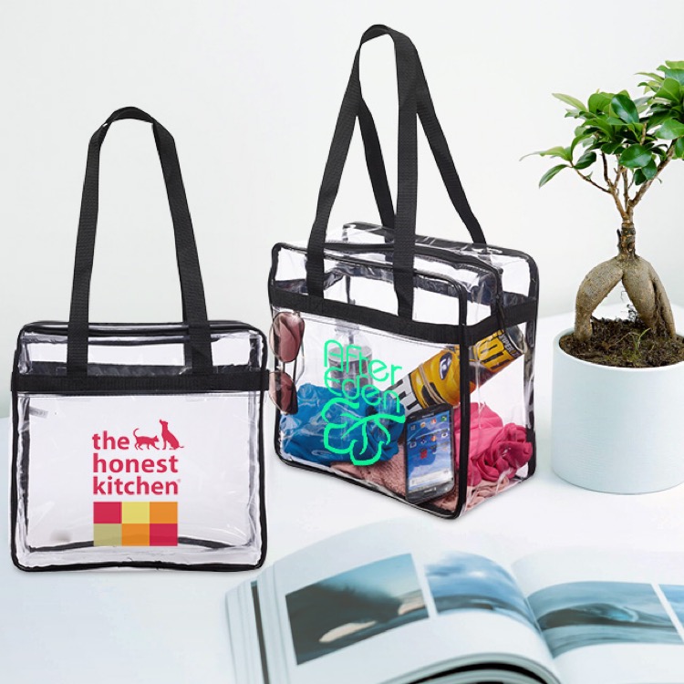 Gameday Clear Zip Shoulder Tote 3