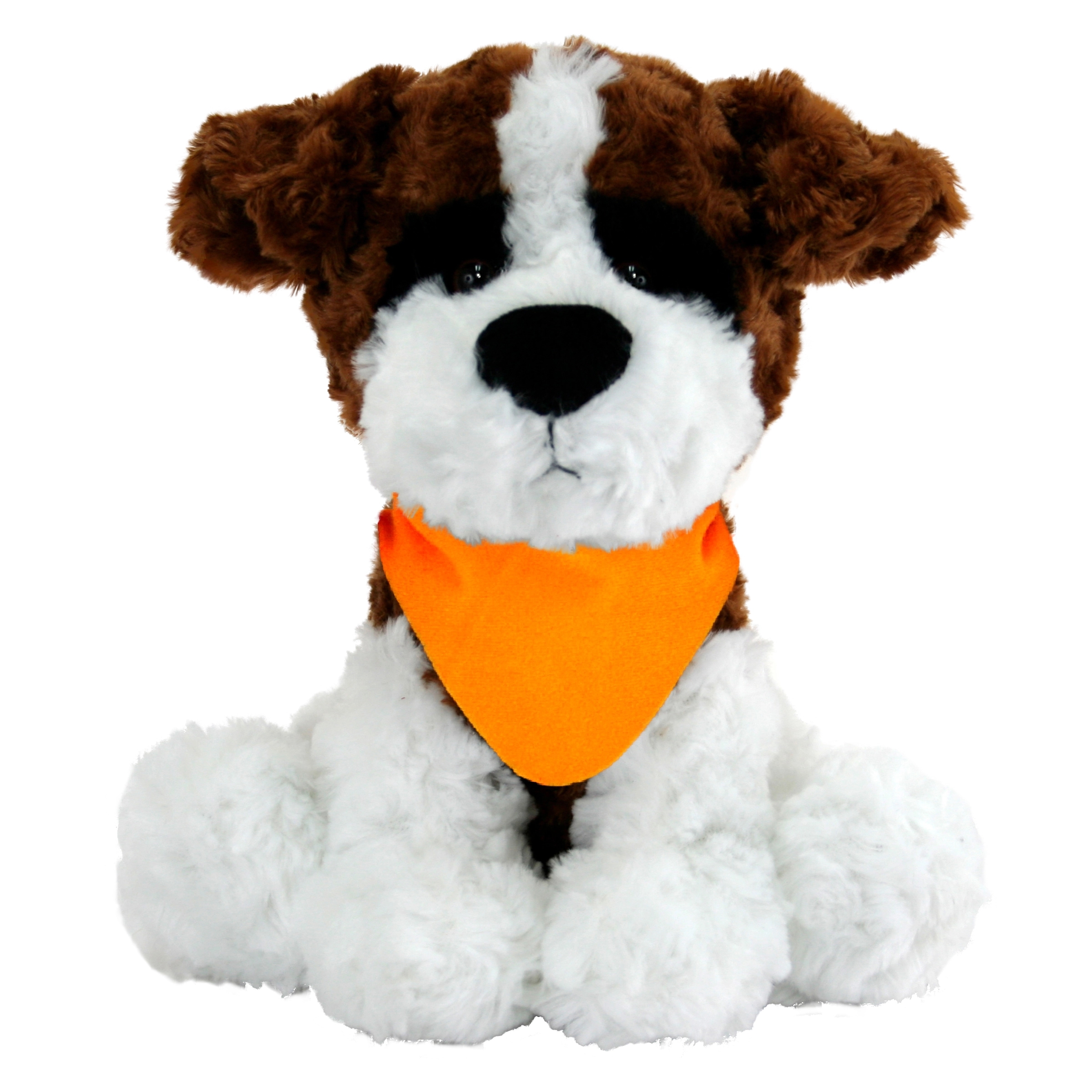 10" Large Sitting Dog - Brown & White 9