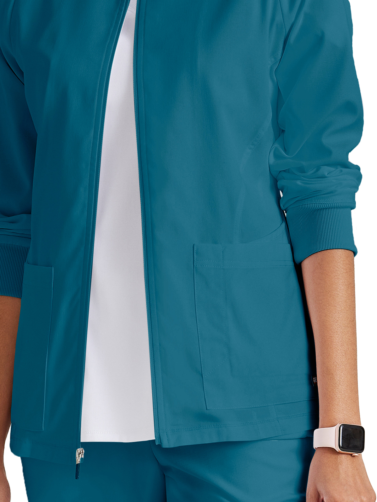 Grey's Anatomy Spandex Stretch - Women's Five-Pocket Gianna Warm-Up Scrub Jacket 48