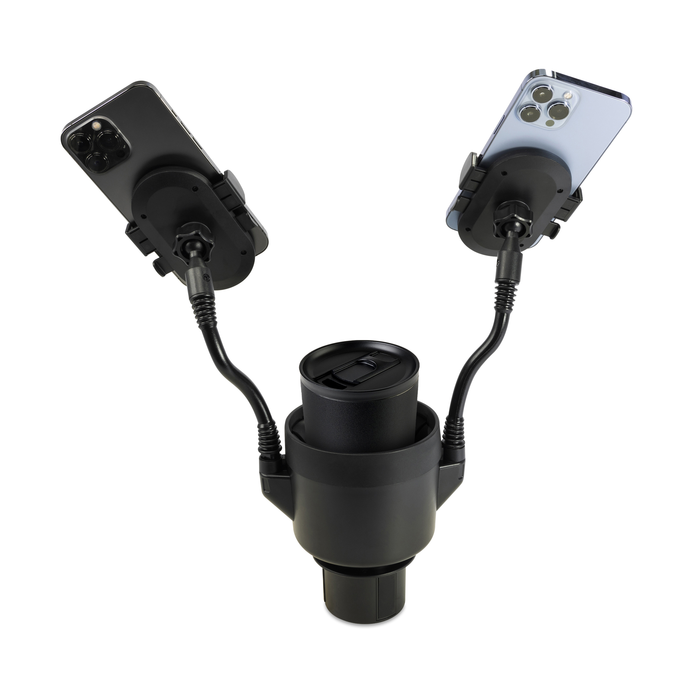 iLive™ Cup Holder with Dual Mobile Phone Mount