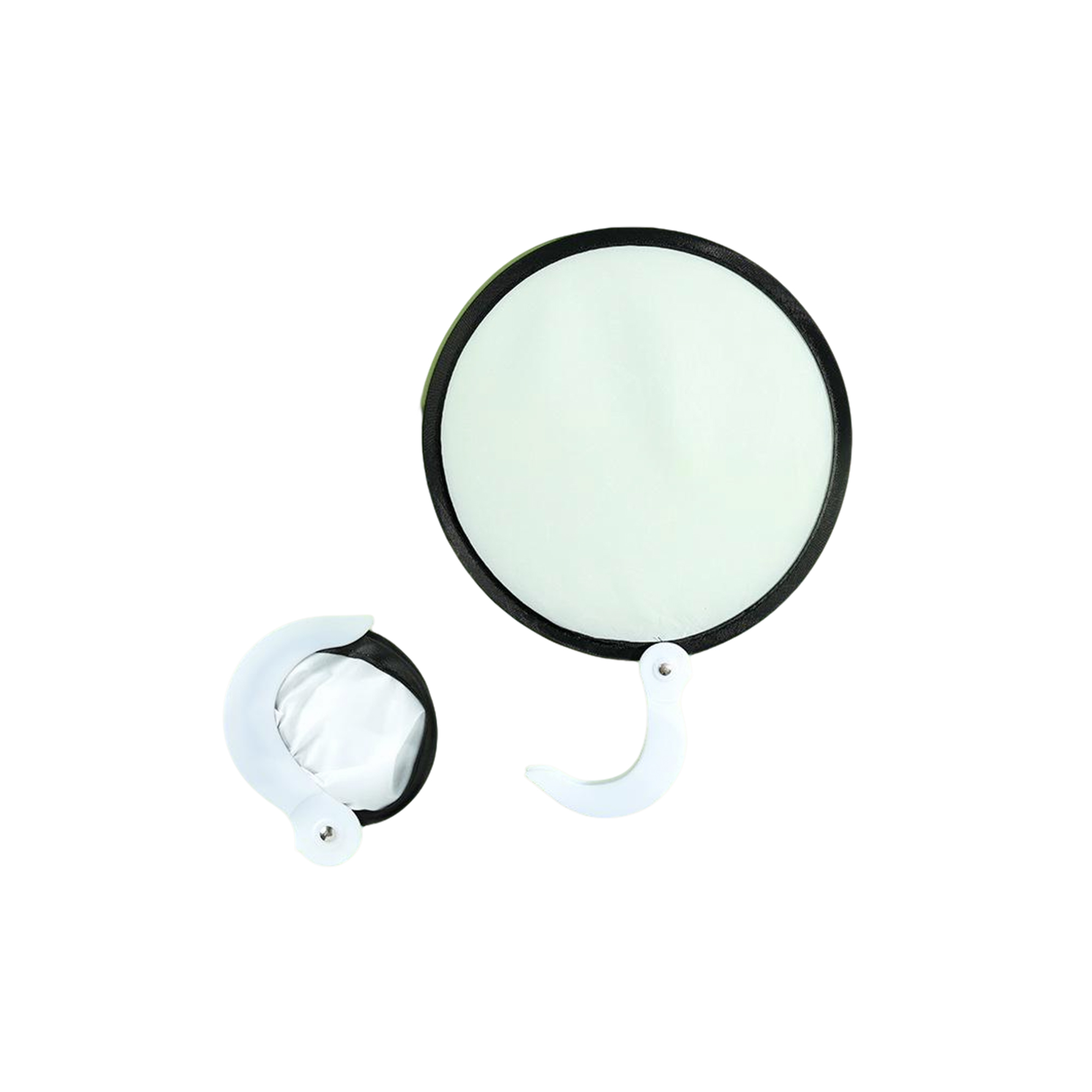 Poly Fabric Foldable Hand Fan Disc 5