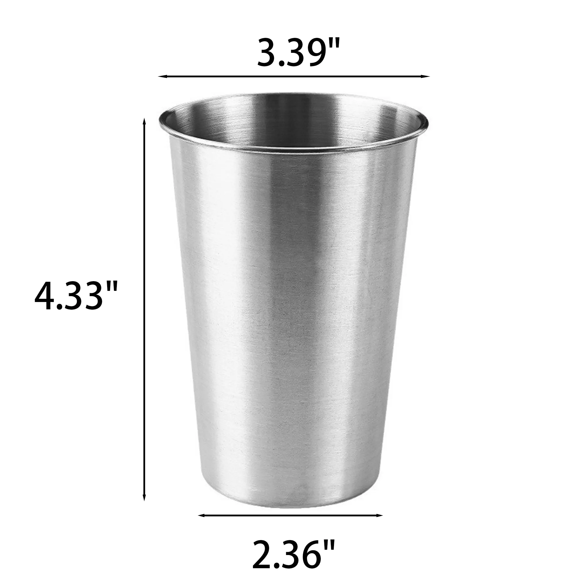 13.5oz Stainless Steel Pint Cup 2