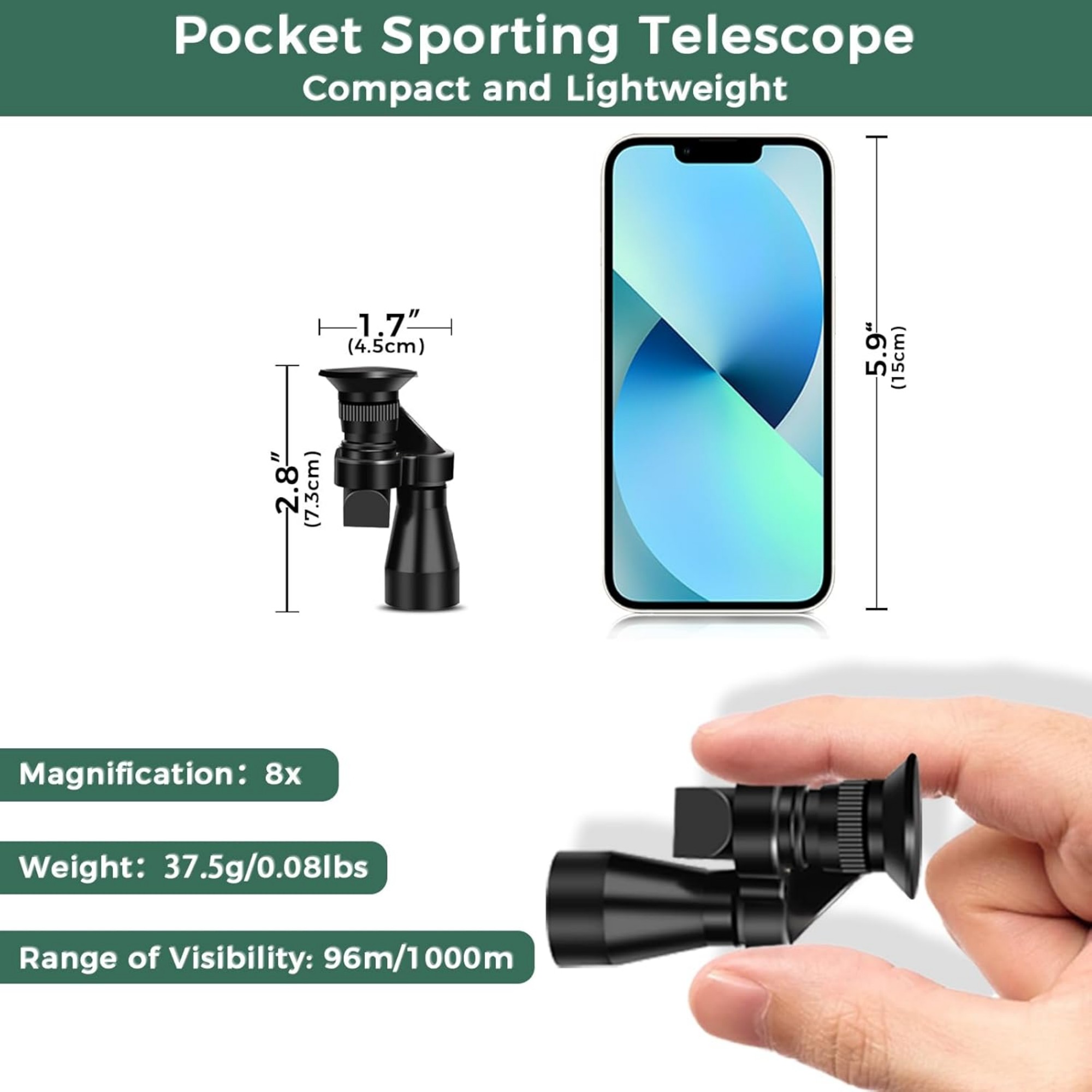 8x20 Mini Pocket Zoom Monocular Telescope 2