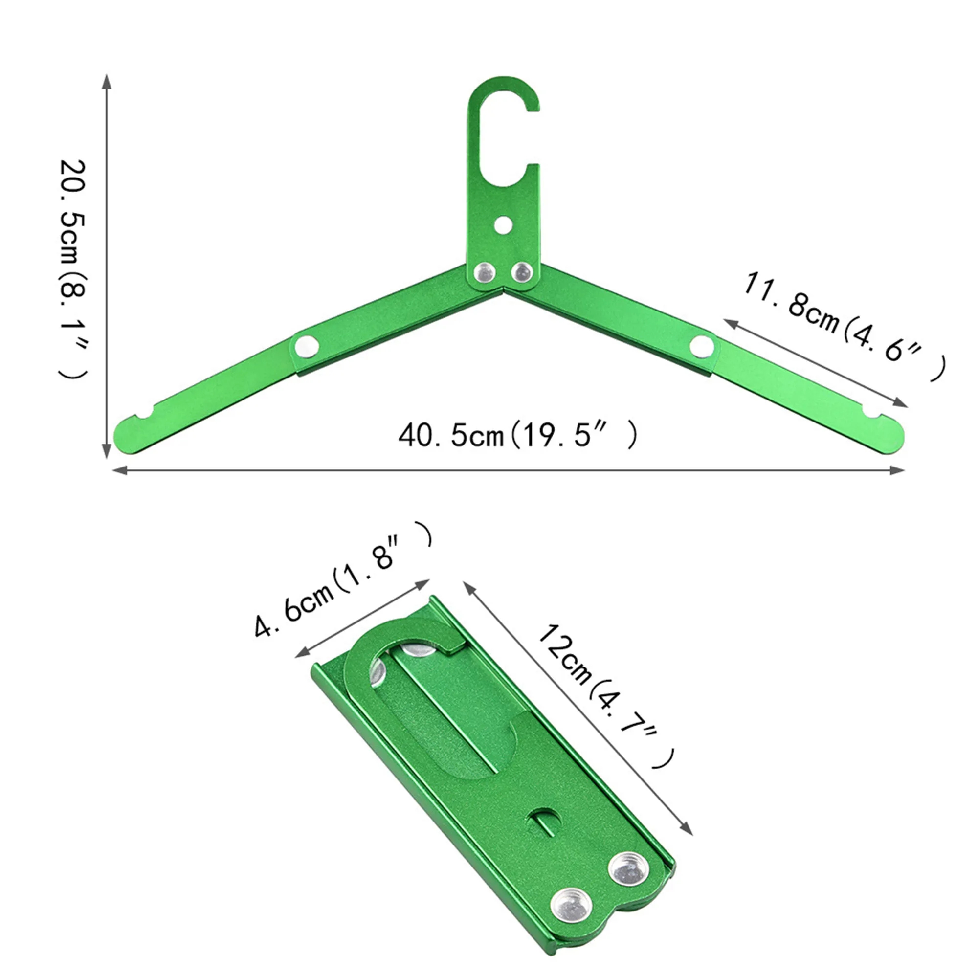Red Metal Foldable Travel Hanger 2