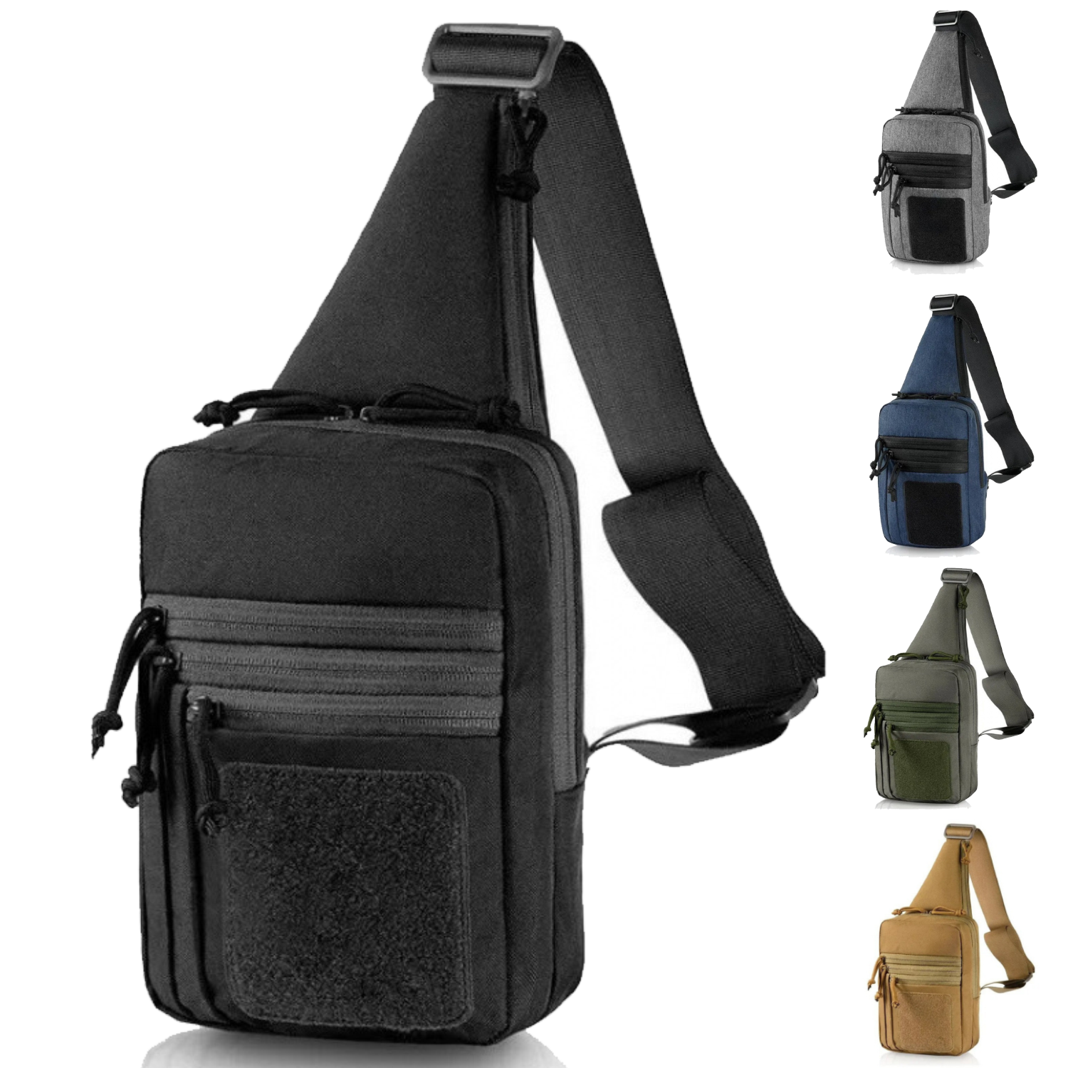 Waterproof Oxford Tactical Sling Chest Bag 7