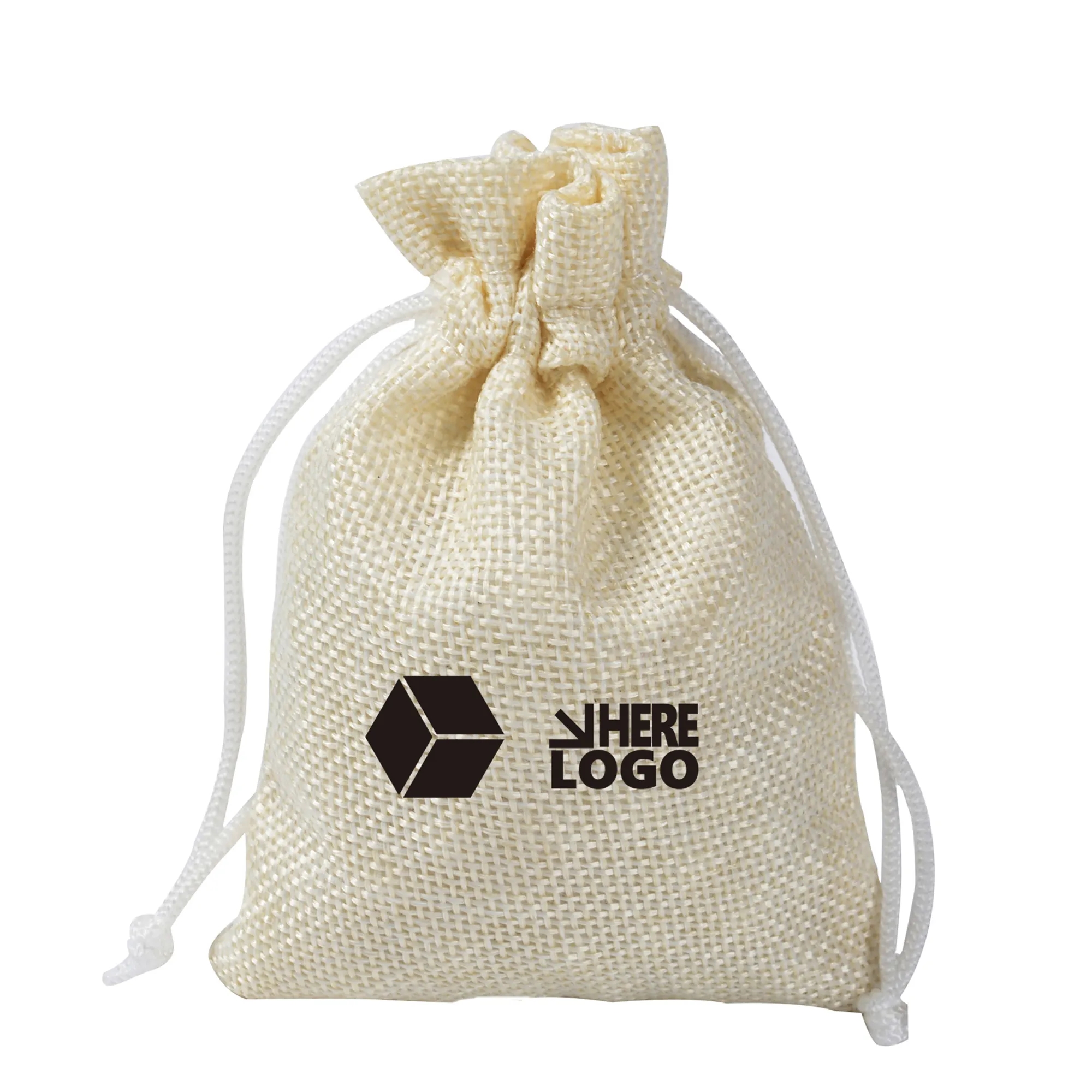Classy Stuff Burlap/Jute Drawstring Bag 2