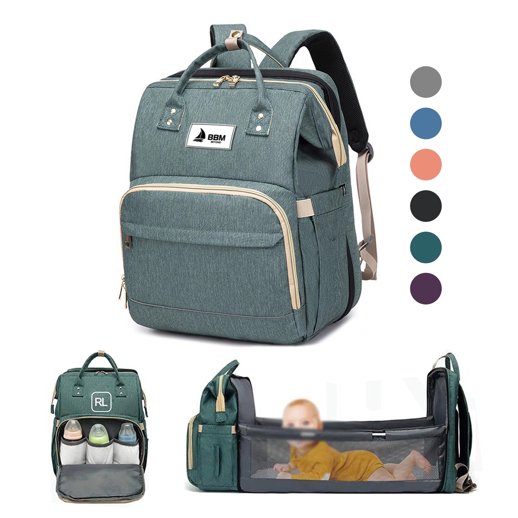 Multifunctional Folding Mommy Bag 1