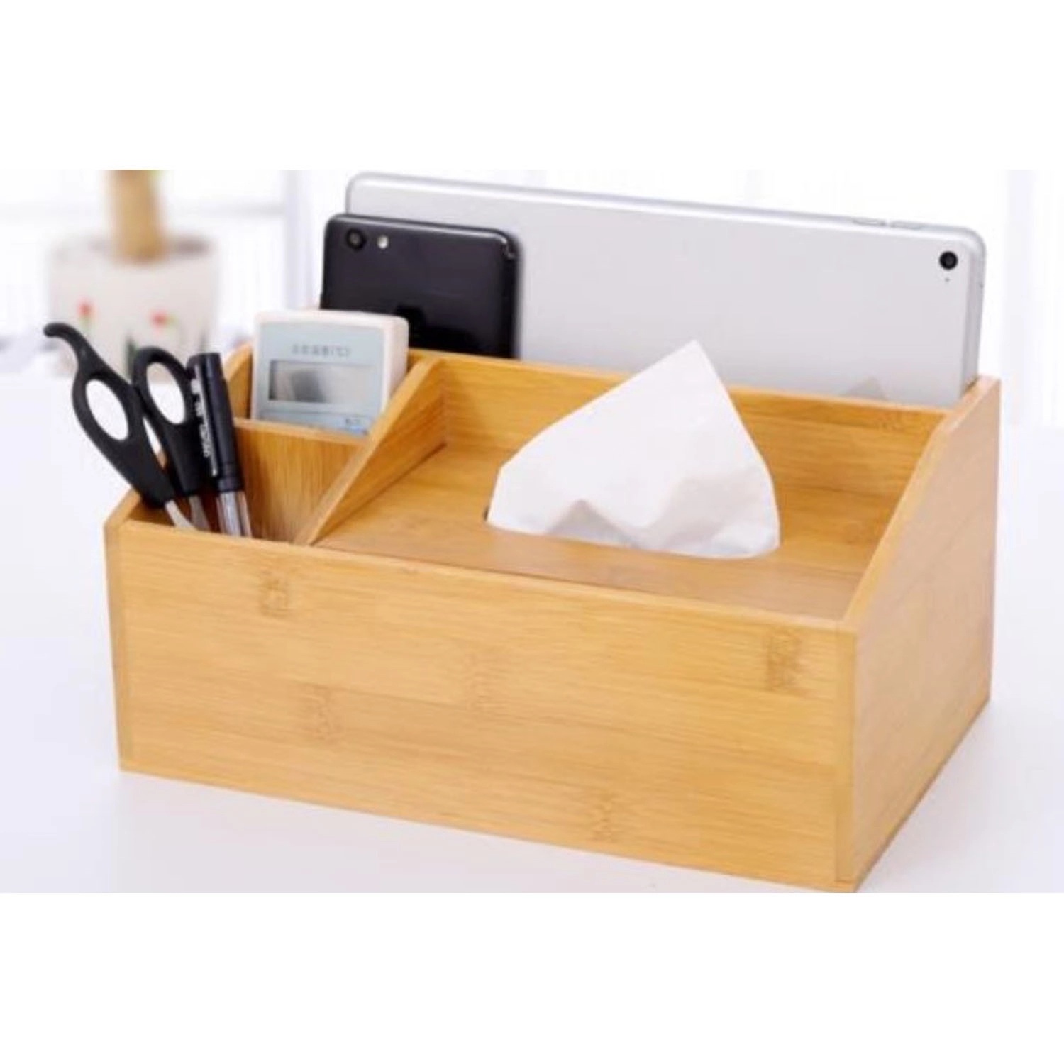 Bamboo and Wood Tissue Box 5
