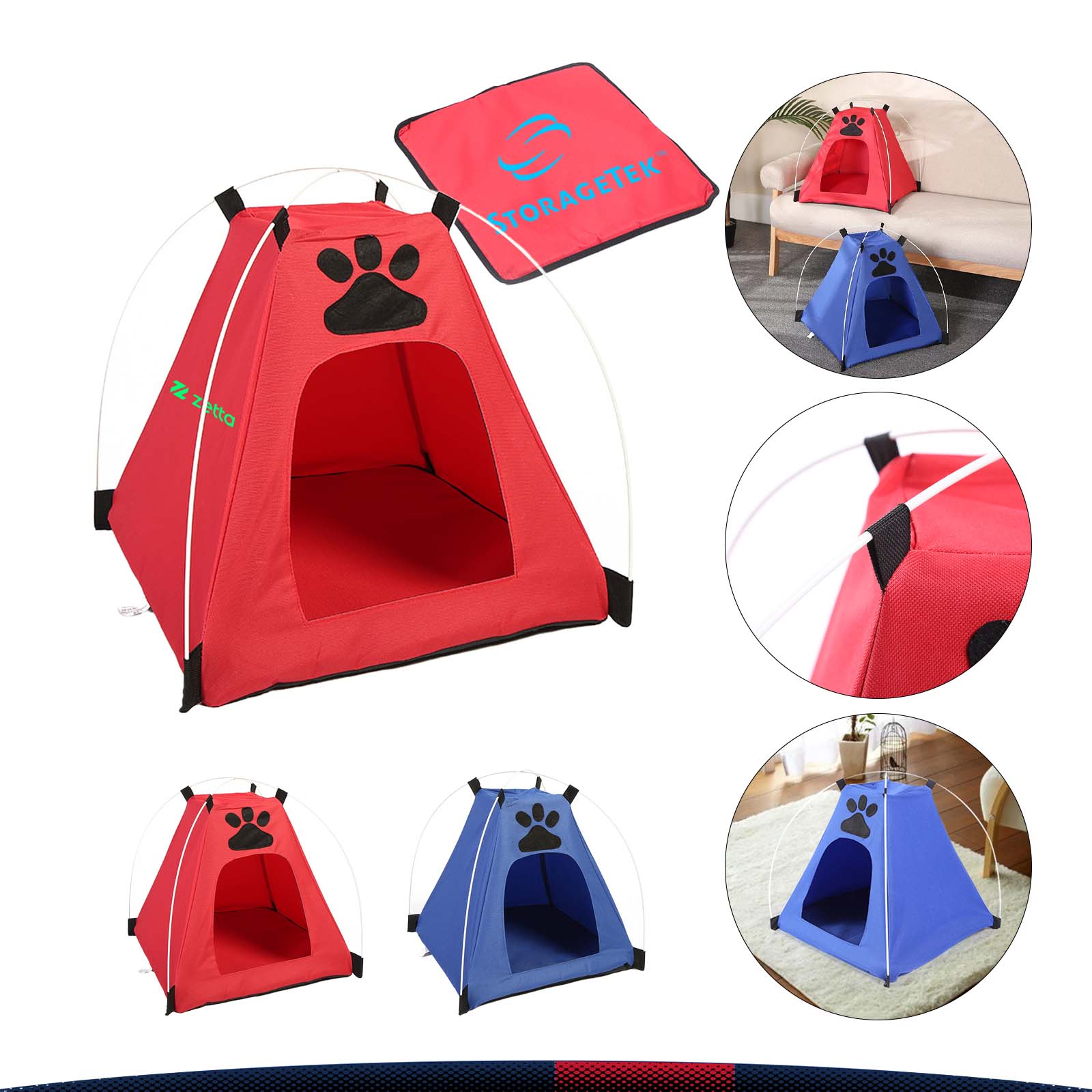 Paw Foldable Pet Tent 2