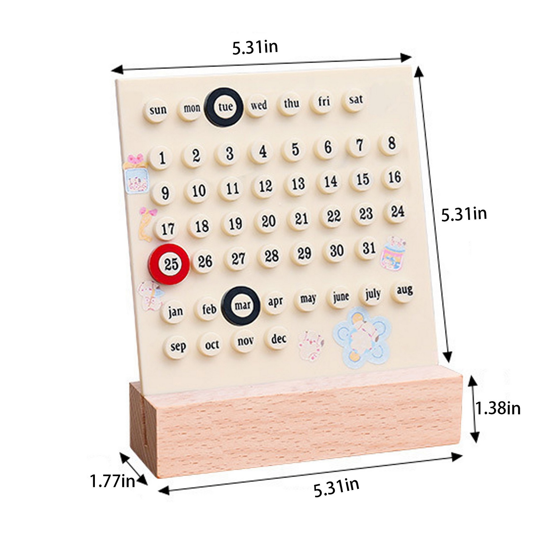 Circular Desktop Calendar 2