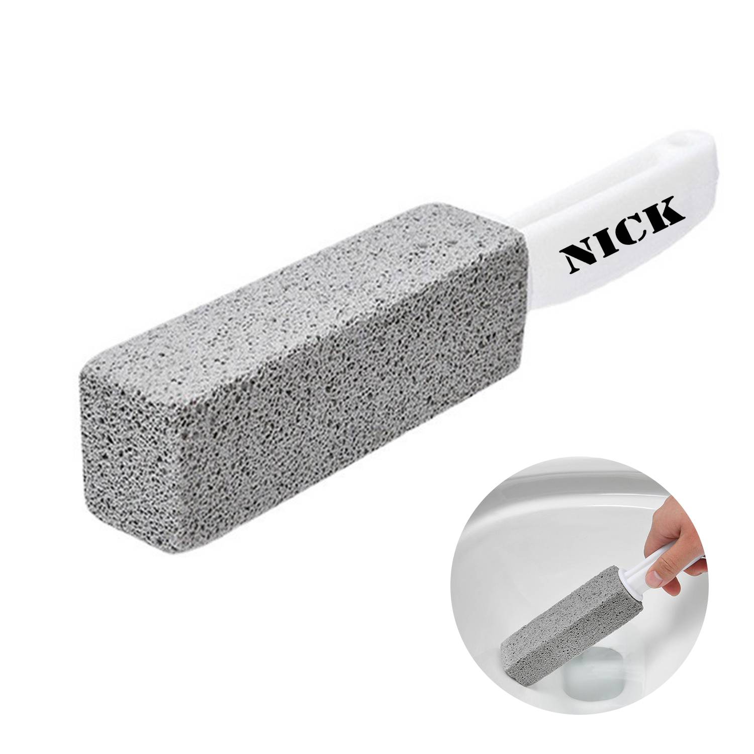 Pumice Stone Toilet Bowl Cleaner Brush