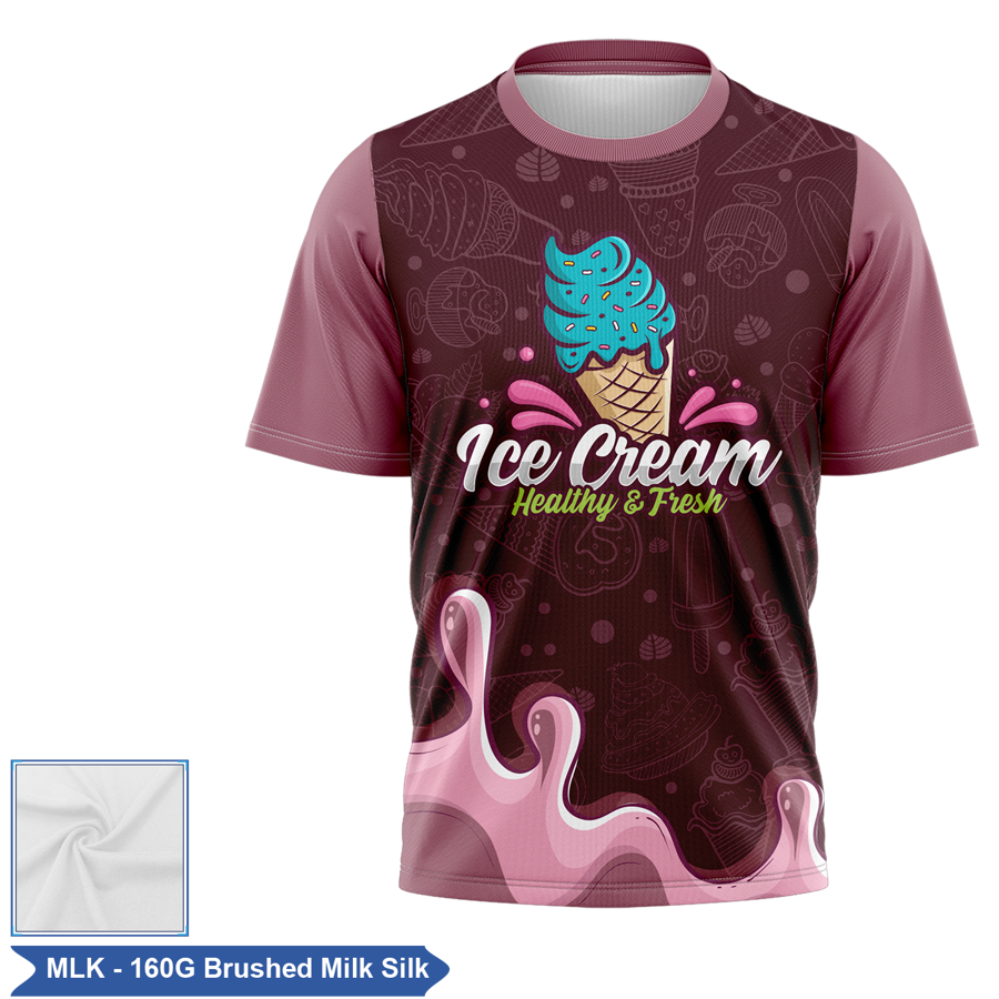 Unisex & Kids Sublimation Brushed Poly Short Slv Economy Tee 6