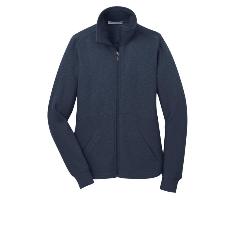 Port Authority Women's Slub Fleece Full-Zip Jacket. 7