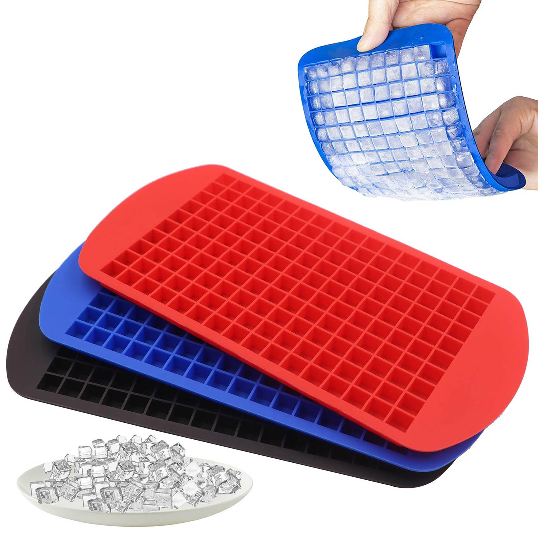 160 Silicone Ice Cube Trays 1