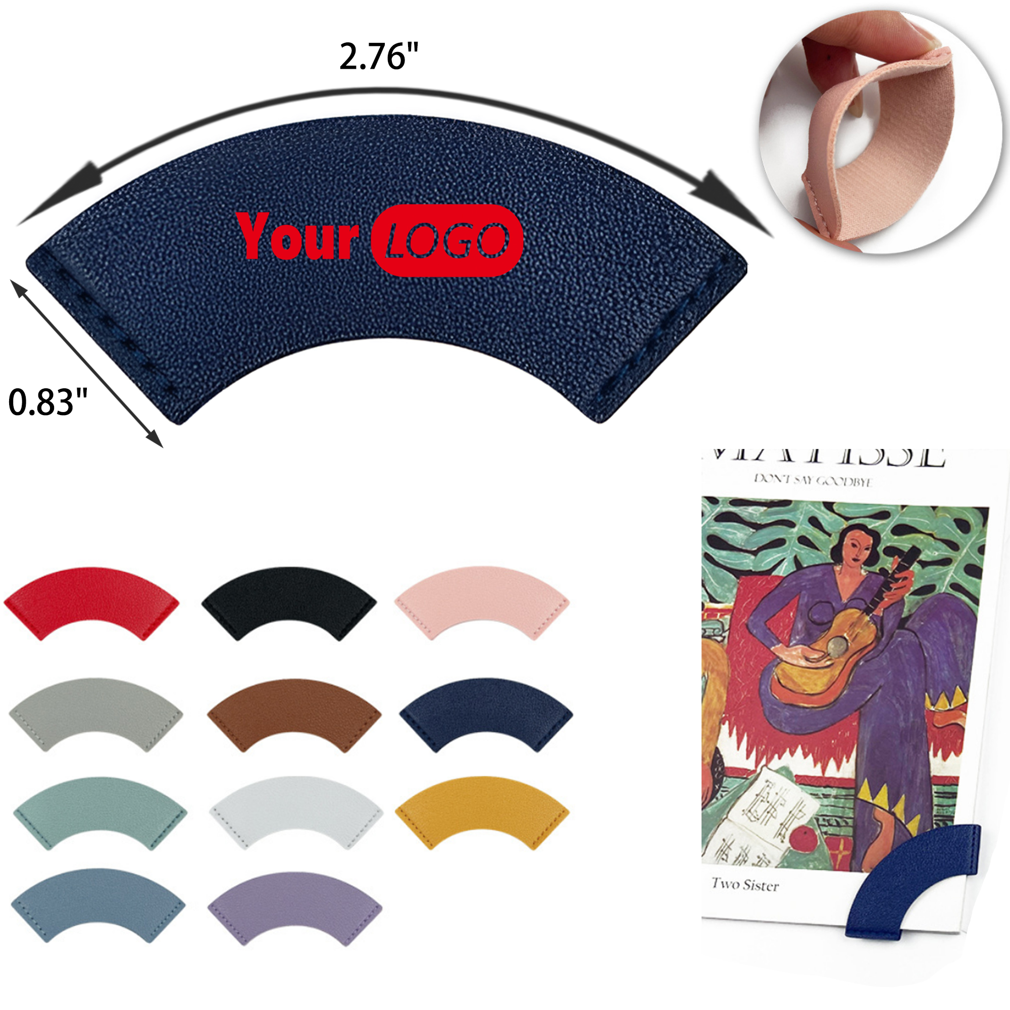 Stylish Curved Leather Bookmark 12